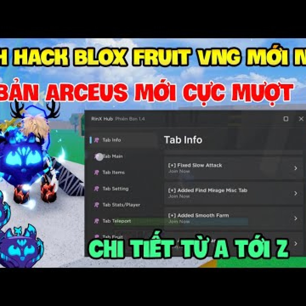 Cách Hack Blox Fruit Fish và Fisch Arceus x VNG Mới Nhất trên Điện Thoại và Máy Tính iOS – Roblox Cách Hack Blox Fruit Fish và Fisch Arceus x VNG Mới Nhất trên Điện Thoại và Máy Tính iOS – Roblox