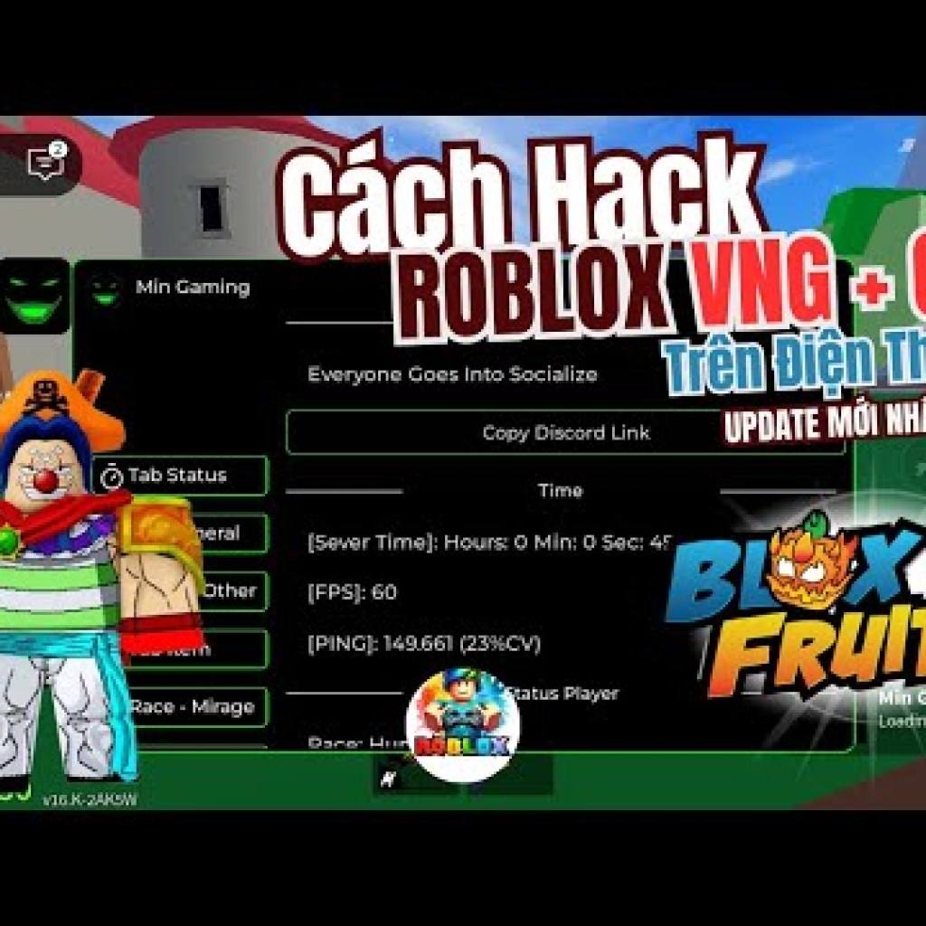 Cách Hack Blox Fruits VNG QT TIẾNG VIỆT với Menu Script Hack Vip Anti Cheat 100 BÚN ROBLOX Cách Hack Blox Fruits VNG QT TIẾNG VIỆT với Menu Script Hack Vip Anti Cheat 100 BÚN ROBLOX