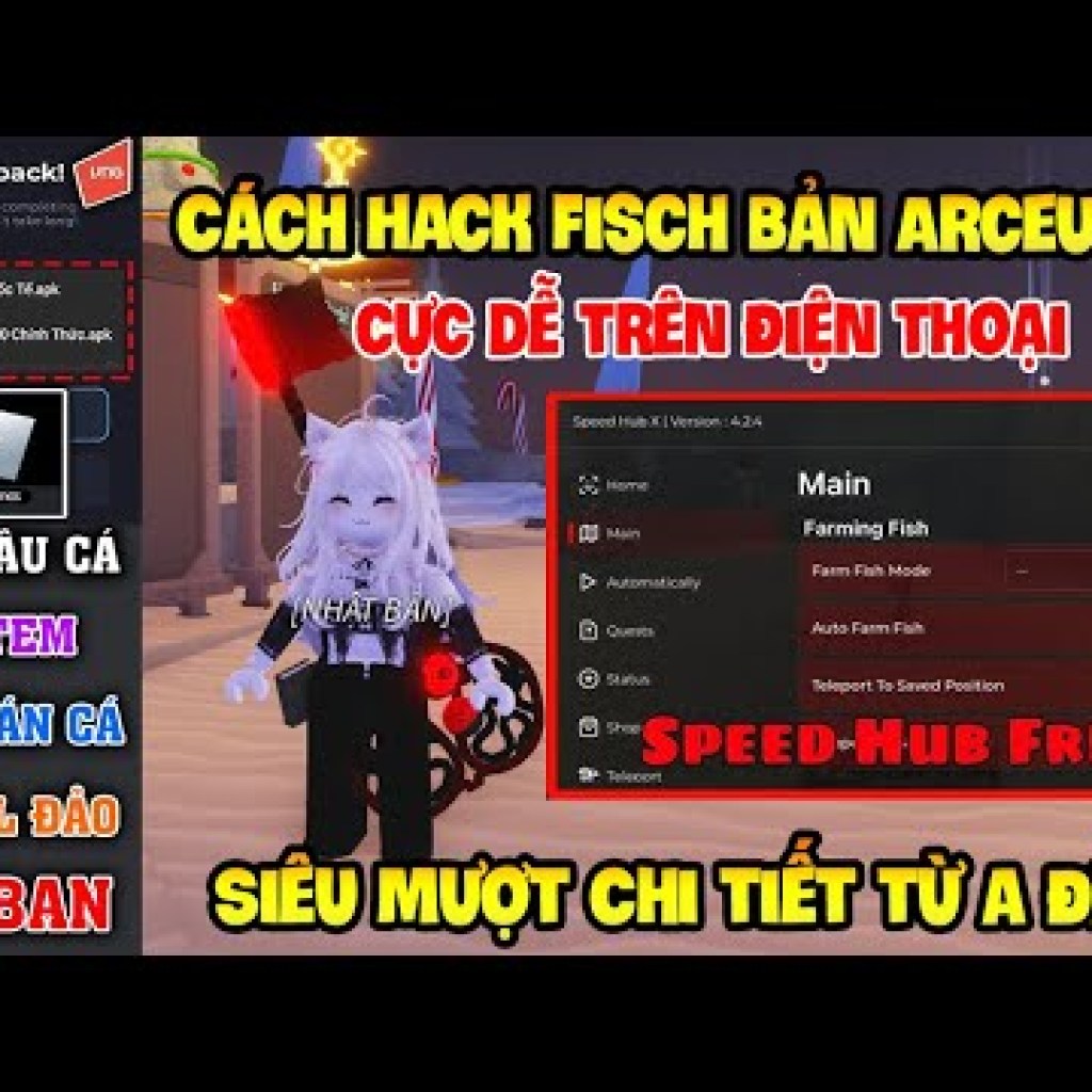 Hướng dẫn hack Roblox VNG Fish Fisch và Blox Fruit Delta trên ĐT và PC, giảm lag siêu mượt Hướng dẫn hack Roblox VNG Fish Fisch và Blox Fruit Delta trên ĐT và PC, giảm lag siêu mượt