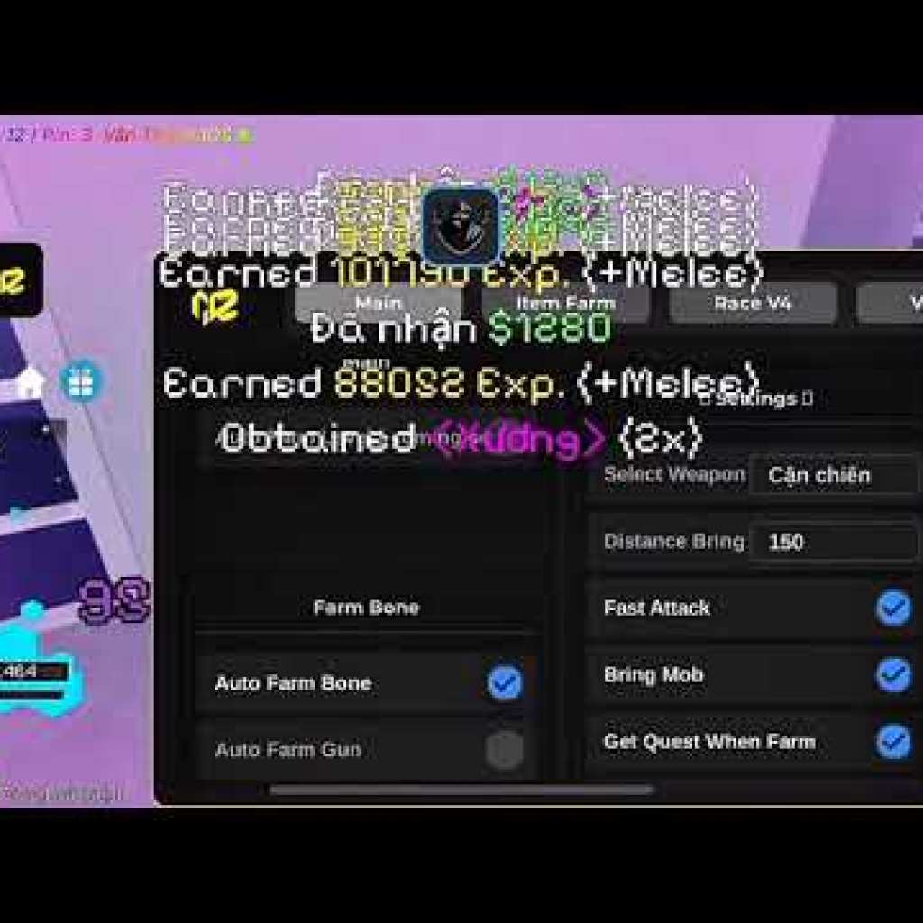 Hack Roblox VNG Blox Fruit Update 24: Cách Sửa Lỗi Không Hiển Thị Menu Auto Farm Level Hack Roblox VNG Blox Fruit Update 24: Cách Sửa Lỗi Không Hiển Thị Menu Auto Farm Level