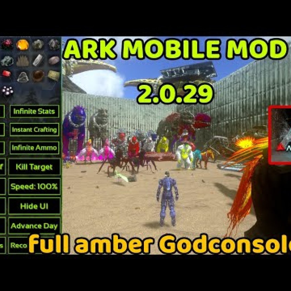 Cách Hack Mod Menu ARK Mobile 2029: Vô Hạn Amber, Unlock Godconsole Cách Hack Mod Menu ARK Mobile 2029: Vô Hạn Amber, Unlock Godconsole
