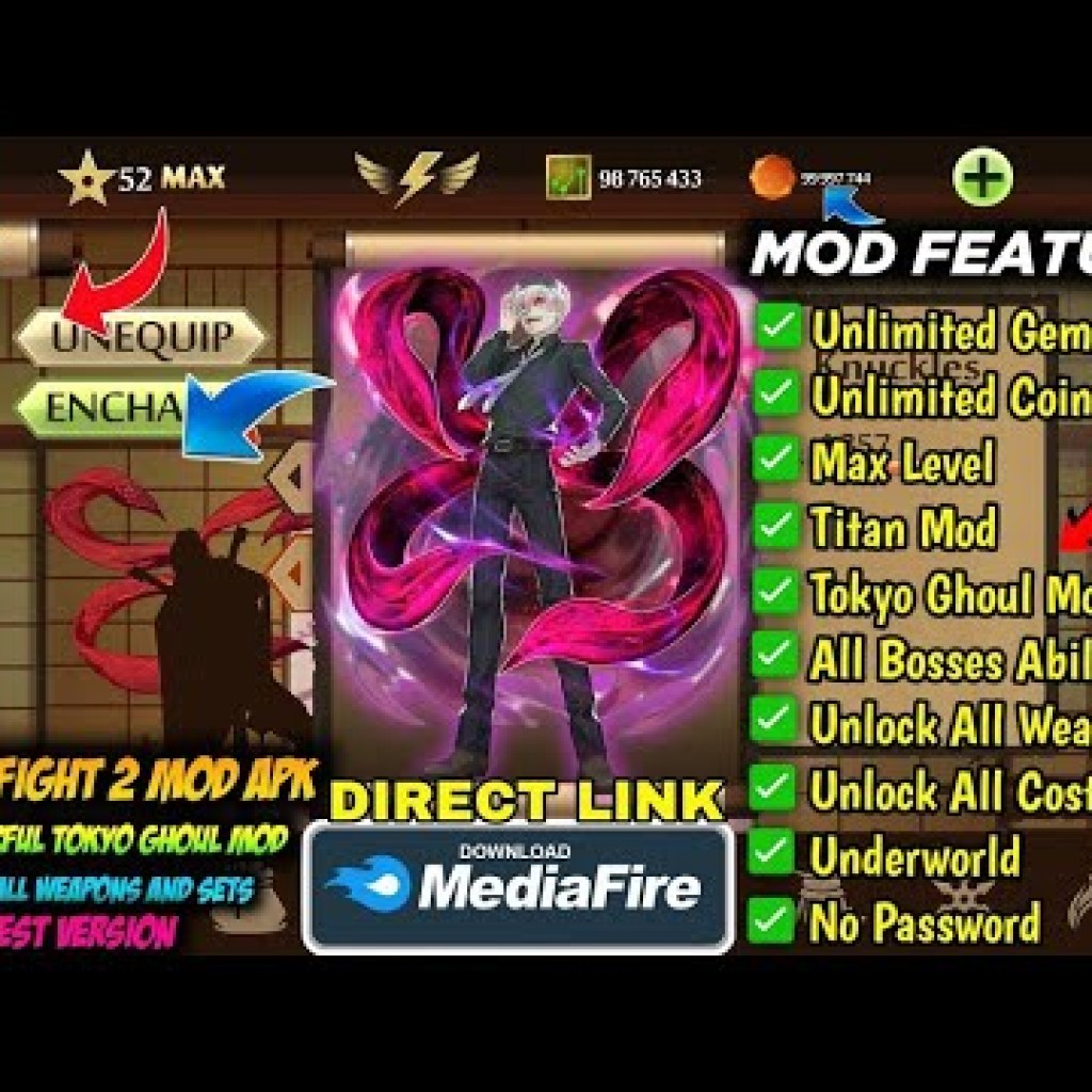 Hướng dẫn hack Shadow Fight 2 Mod vô hạn tiền, max level 999, Titan VIP 2410 trên APK và iOS Hướng dẫn hack Shadow Fight 2 Mod vô hạn tiền, max level 999, Titan VIP 2410 trên APK và iOS