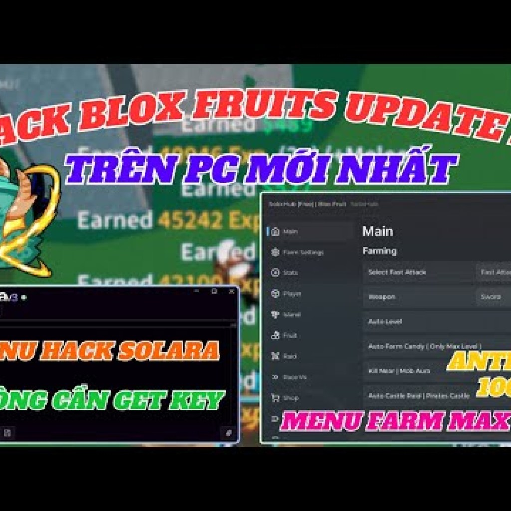 Hướng Dẫn Hack Blox Fruits 22 Không Bị Ban Acc 100 Trên PC Mới Nhất – Menu Farm VIP Full Tính Năng Hướng Dẫn Hack Blox Fruits 22 Không Bị Ban Acc 100 Trên PC Mới Nhất – Menu Farm VIP Full Tính Năng