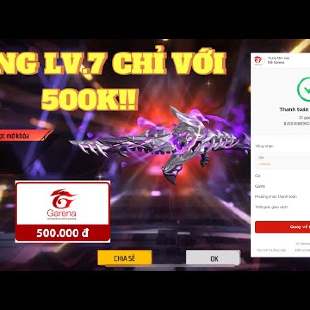 NẠP KIM CƯƠNG OB47: SĂN AN94 TIẾNG HÚ ÁC QUỶ LV7 MIỄN PHÍ TRONG FREE FIRE VỚI 500K NẠP KIM CƯƠNG OB47: SĂN AN94 TIẾNG HÚ ÁC QUỶ LV7 MIỄN PHÍ TRONG FREE FIRE VỚI 500K
