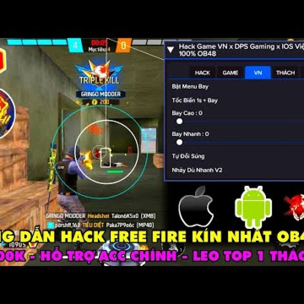 Hướng Dẫn Hack Free Fire OB48 Mod Menu FF Tiếng Việt 2025 – Anti Band, Auto Headshot, 100% Seve Hướng Dẫn Hack Free Fire OB48 Mod Menu FF Tiếng Việt 2025 – Anti Band, Auto Headshot, 100% Seve