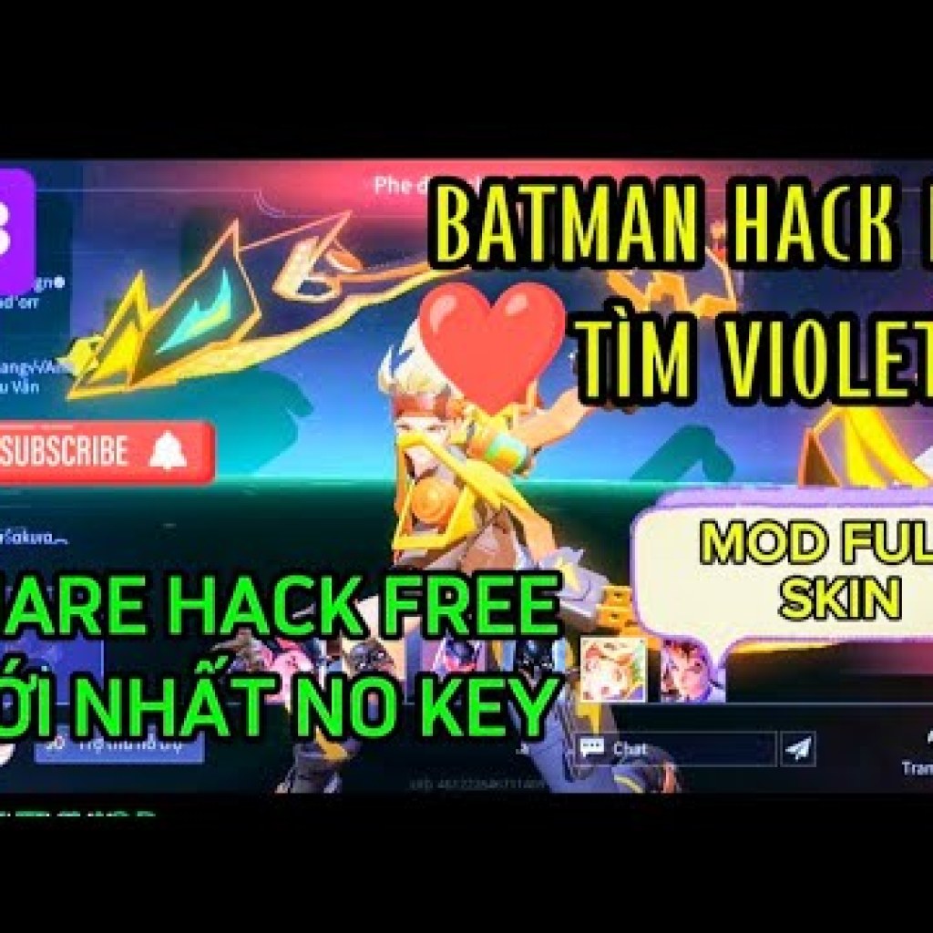 Batman Hack Map – Giải pháp tuyệt vời cho Ad Team và game thủ Liên Quân: Chia sẻ Hack Map miễn phí mới nhất mùa 33 Batman Hack Map – Giải pháp tuyệt vời cho Ad Team và game thủ Liên Quân: Chia sẻ Hack Map miễn phí mới nhất mùa 33