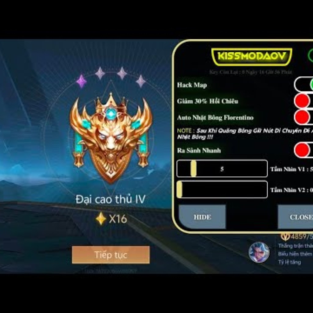 Cách Hack Liên Quân Mới Nhất – Hack Map, Menu Mod VIP Miễn Phí Mùa 33 Cách Hack Liên Quân Mới Nhất – Hack Map, Menu Mod VIP Miễn Phí Mùa 33