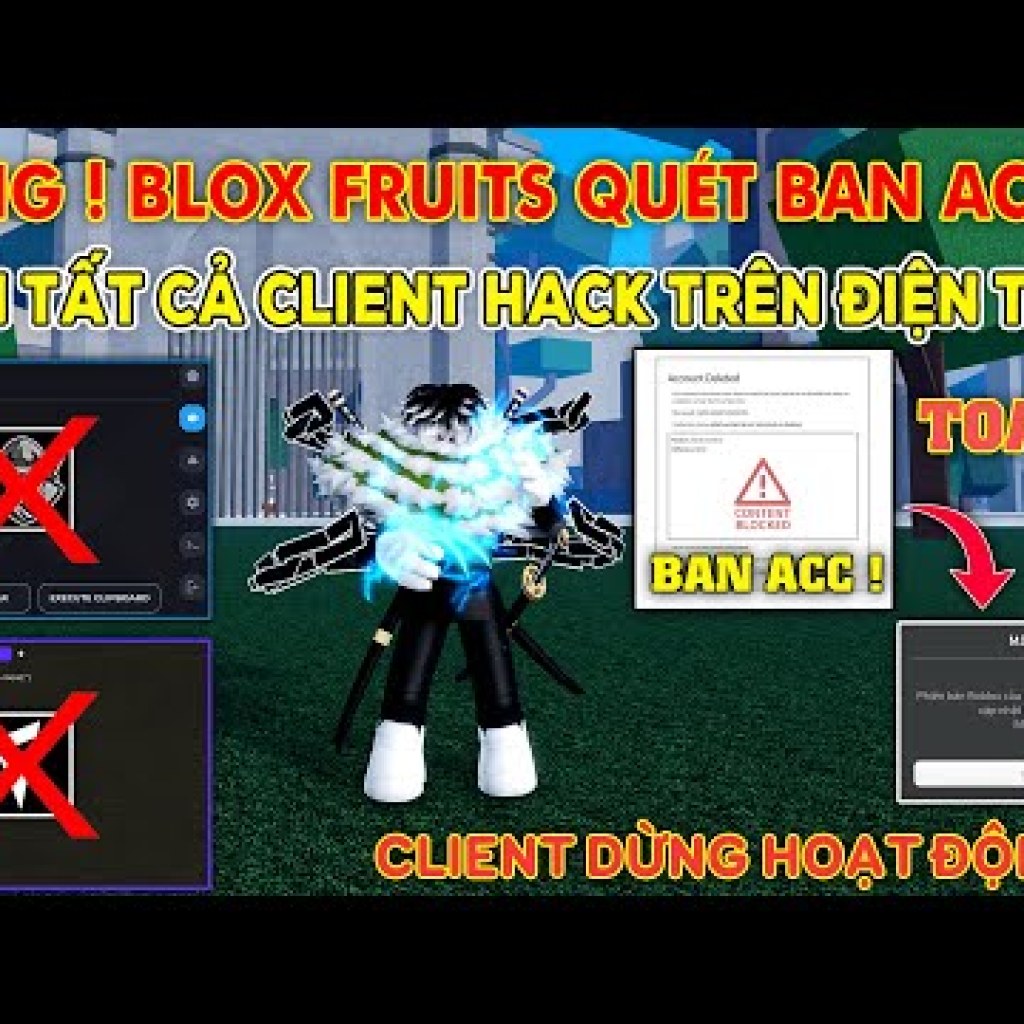 Cập nhật: Blox Fruits chặn tất cả client hack trên điện thoại để đảm bảo trải nghiệm chơi game công bằng Cập nhật: Blox Fruits chặn tất cả client hack trên điện thoại để đảm bảo trải nghiệm chơi game công bằng