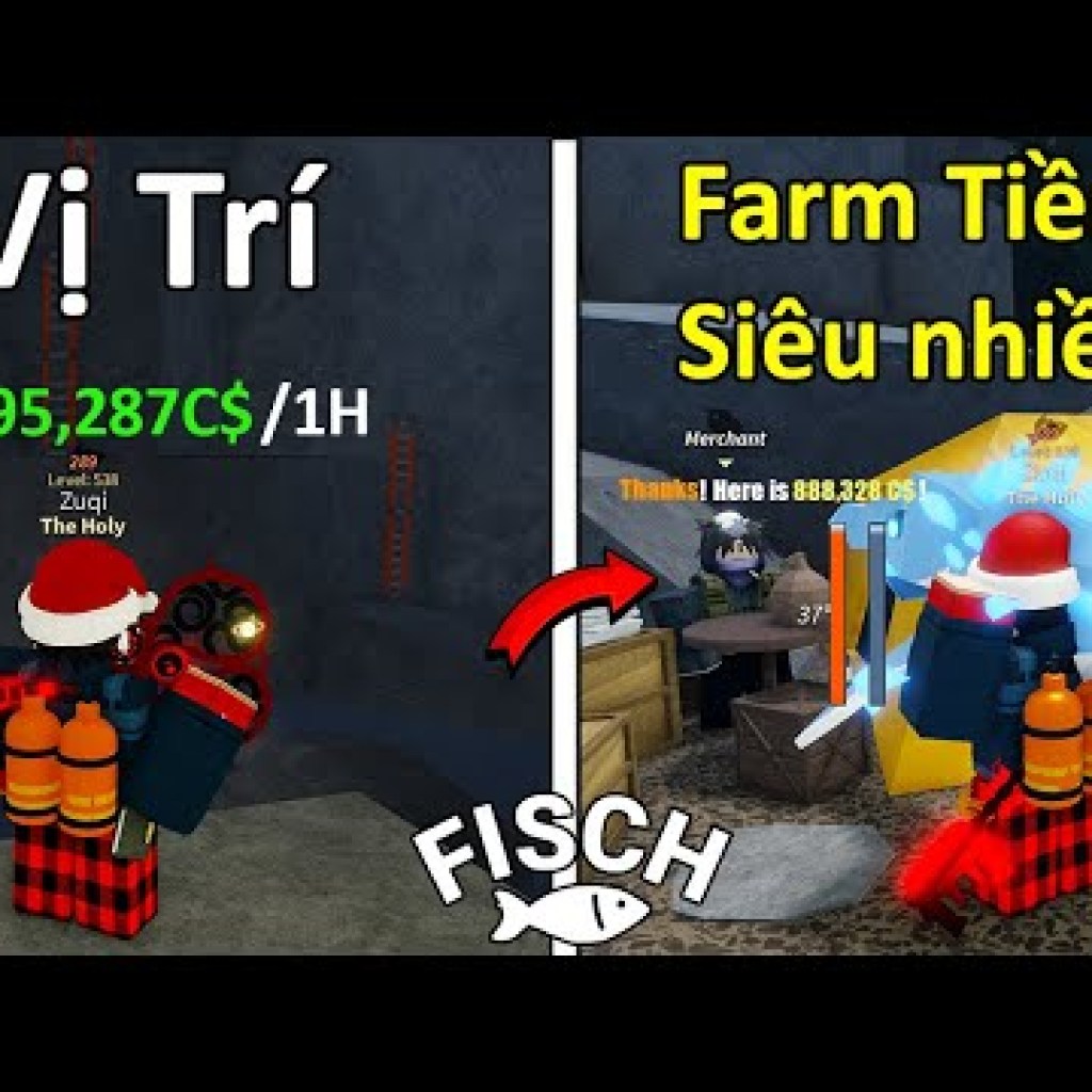 Bí kíp kiếm tiền nhanh trong Fisch Fisch – Vị trí farm siêu lợi nhuận Bí kíp kiếm tiền nhanh trong Fisch Fisch – Vị trí farm siêu lợi nhuận