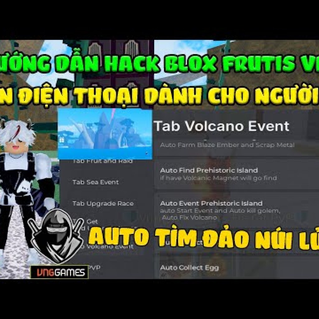 Hướng Dẫn Hack Blox Fruits 22 Trên Điện Thoại: Tìm Đảo Núi Lửa và Lấy Tộc Rồng Siêu Nhanh Tự Động Hướng Dẫn Hack Blox Fruits 22 Trên Điện Thoại: Tìm Đảo Núi Lửa và Lấy Tộc Rồng Siêu Nhanh Tự Động