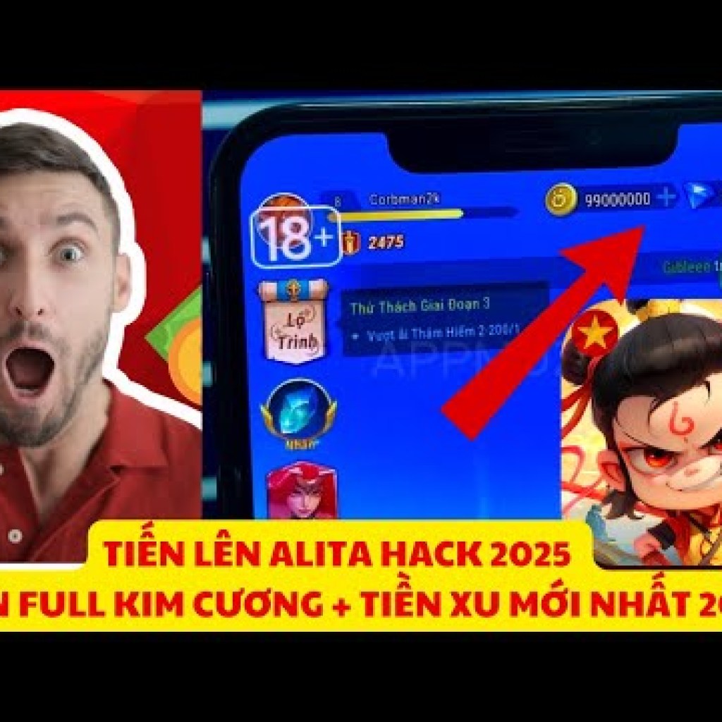 TIẾN LÊN ALITA: CÁCH HACK VÔ HẠN KIM CƯƠNG VÀ TIỀN MỚI NHẤT 2025 – Alita Ma Đồng Náo Hải TIẾN LÊN ALITA: CÁCH HACK VÔ HẠN KIM CƯƠNG VÀ TIỀN MỚI NHẤT 2025 – Alita Ma Đồng Náo Hải