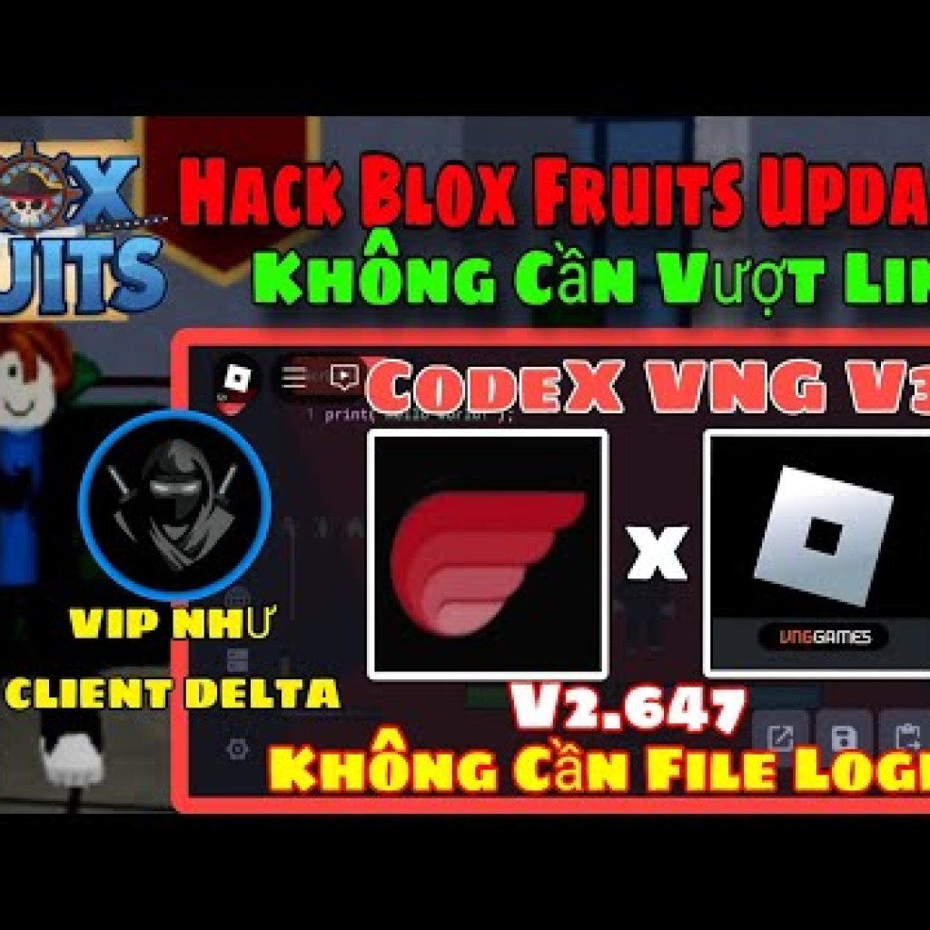 Hướng Dẫn Hack CodeX VNG V3 Không Cần Tài Khoản Vip Delta Hack Blox Fruits Hướng Dẫn Hack CodeX VNG V3 Không Cần Tài Khoản Vip Delta Hack Blox Fruits
