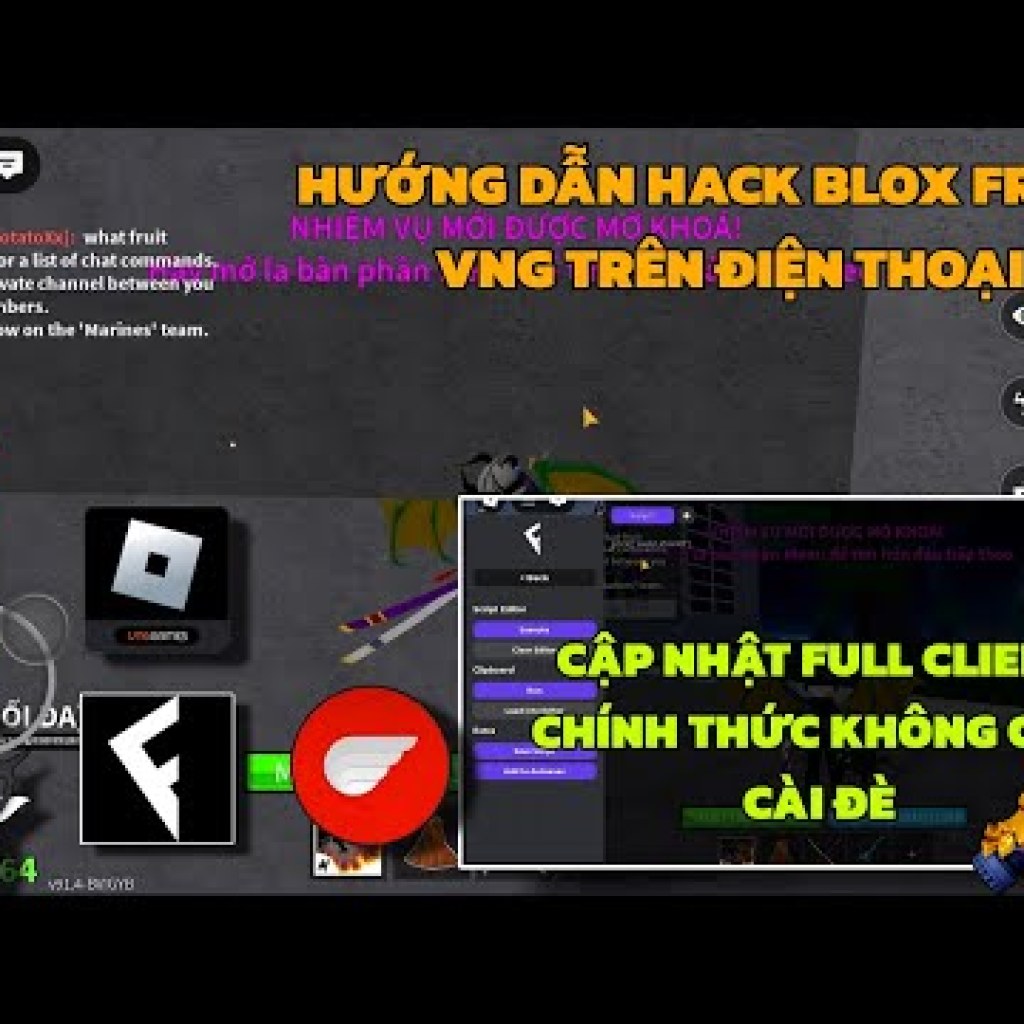 Hướng dẫn hack Blox Fruits Fluxus VNG chính thức trên điện thoại dành cho người mới – Không cần cài đặt thêm Hướng dẫn hack Blox Fruits Fluxus VNG chính thức trên điện thoại dành cho người mới – Không cần cài đặt thêm