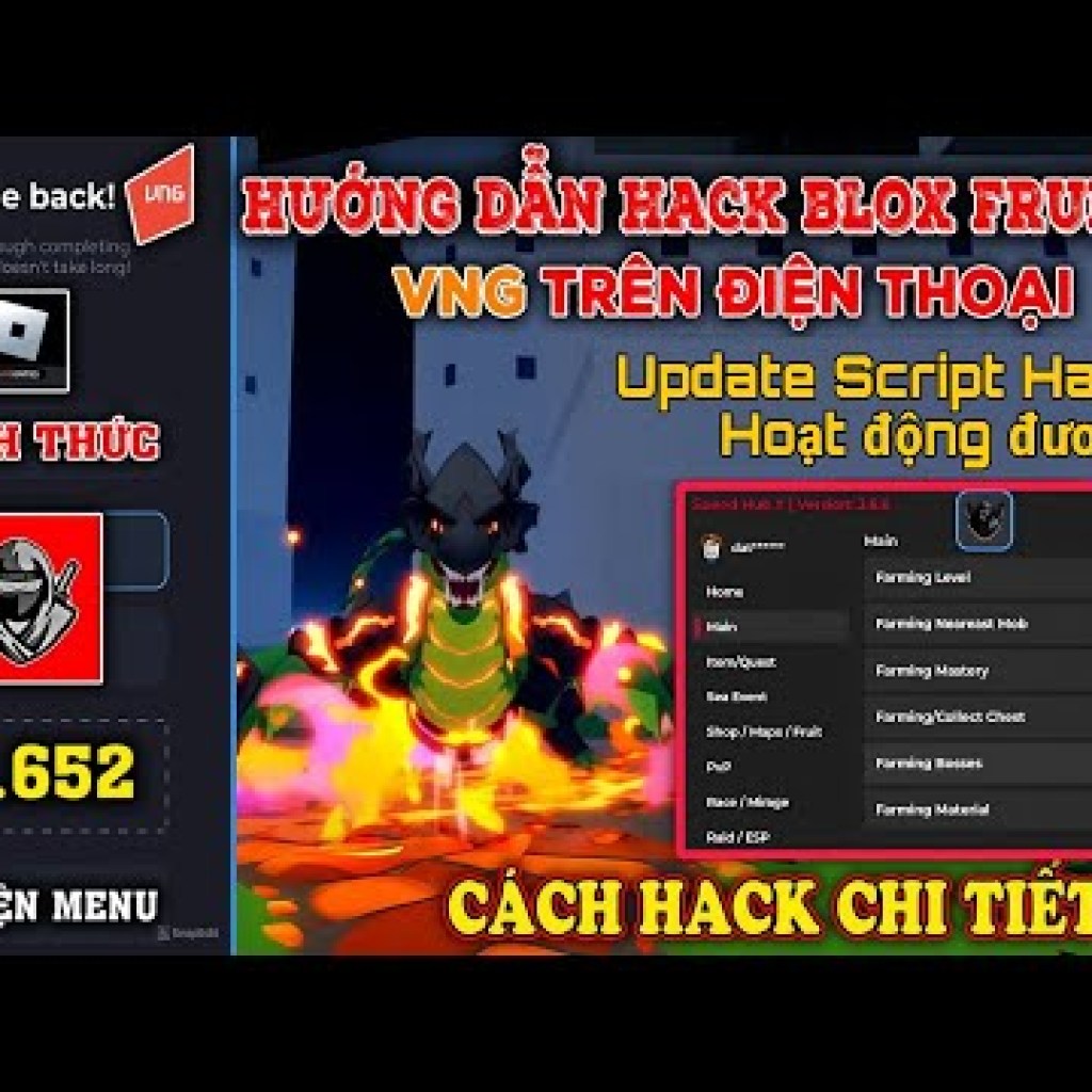 Cách Hack BLOX FRUITS 22 DRAGON bằng Script Menu Hack Vip Mới – Farm Lever 2600 Event Mới Cách Hack BLOX FRUITS 22 DRAGON bằng Script Menu Hack Vip Mới – Farm Lever 2600 Event Mới