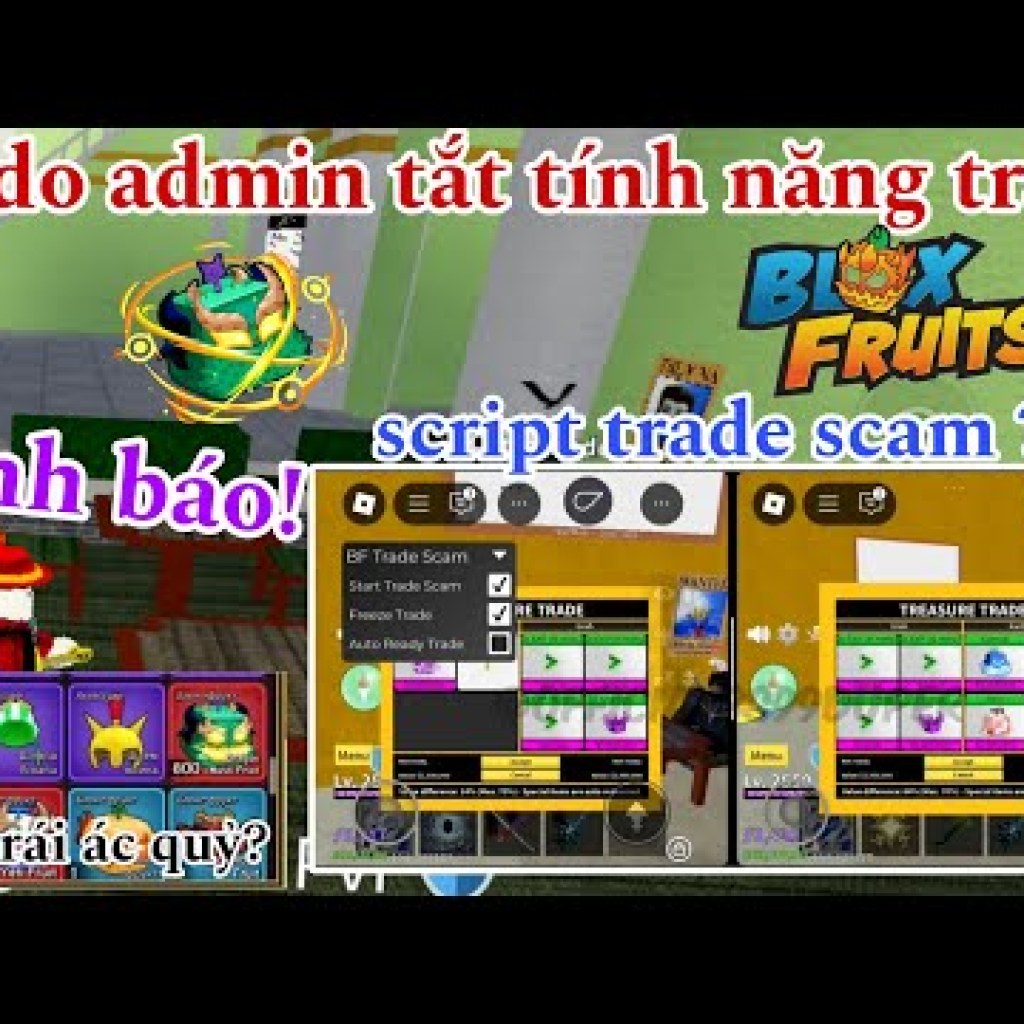 Admin Blox fruits ngăn chặn trade trái ác quỷ vì lý do phòng chống Hack scam Admin Blox fruits ngăn chặn trade trái ác quỷ vì lý do phòng chống Hack scam