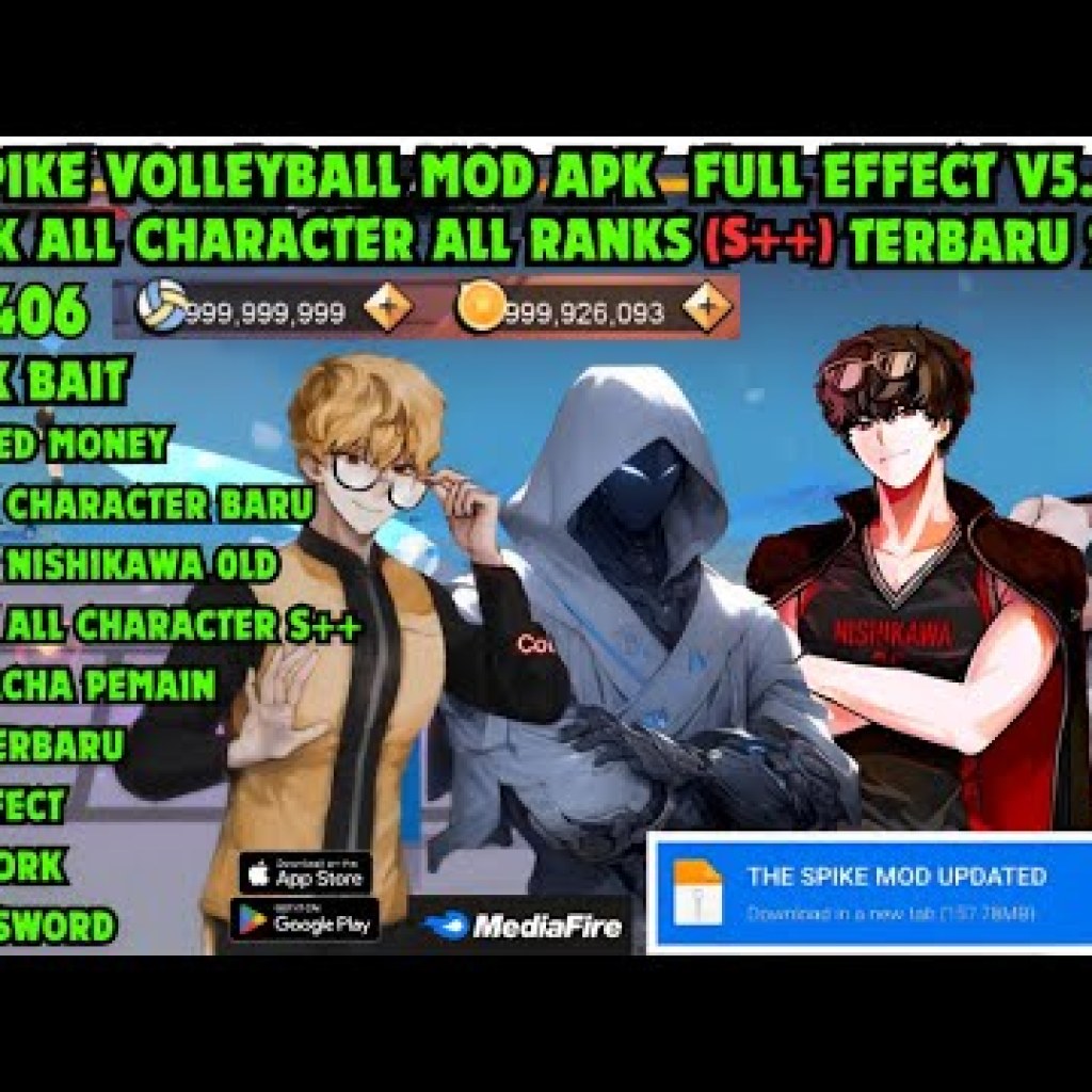 Cập nhật Tải The Spike MOD APK 2024 v58406 Mở khóa Tất cả Nhân vật Rank S Cấp độ Tối đa Cập nhật Tải The Spike MOD APK 2024 v58406 Mở khóa Tất cả Nhân vật Rank S Cấp độ Tối đa