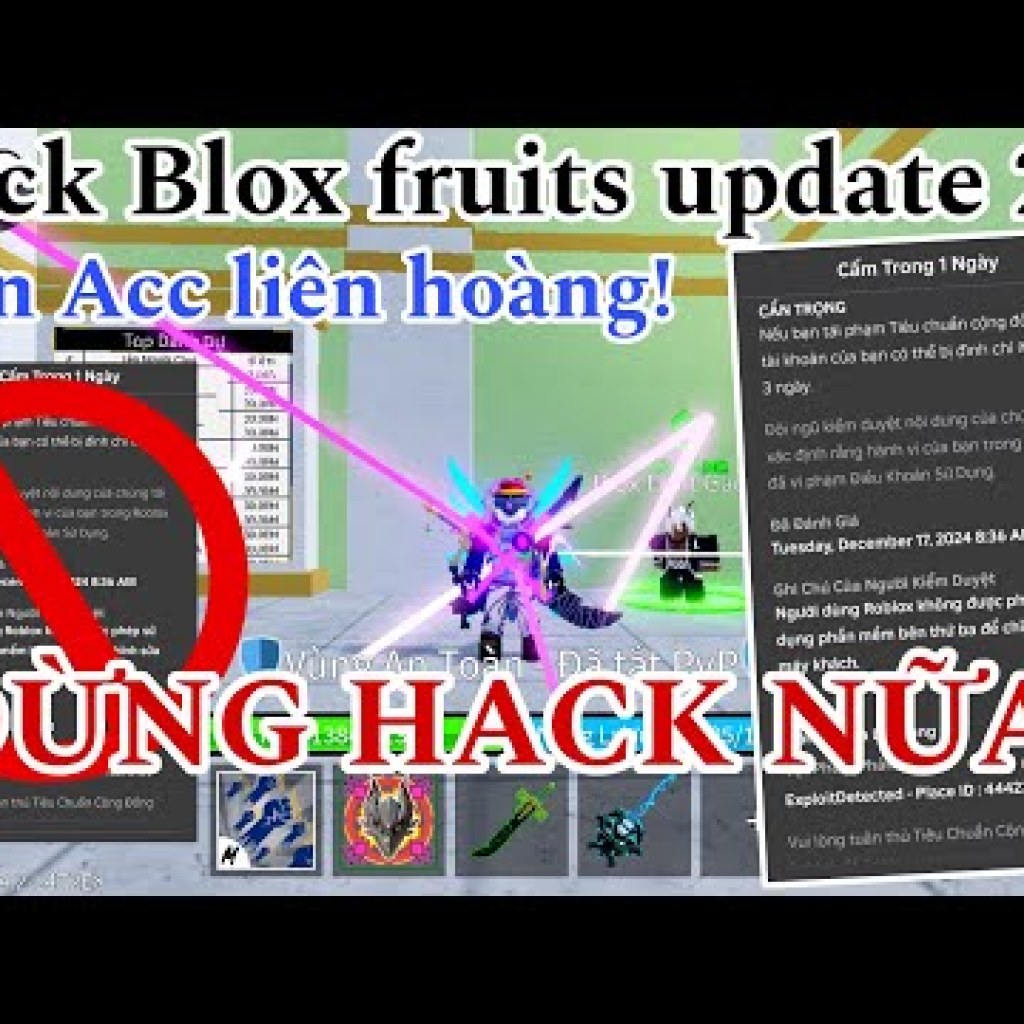 Bị Ban Vĩnh Viễn Tài Khoản Hack Blox Fruits Update 22 trên Dragon Rework Bị Ban Vĩnh Viễn Tài Khoản Hack Blox Fruits Update 22 trên Dragon Rework