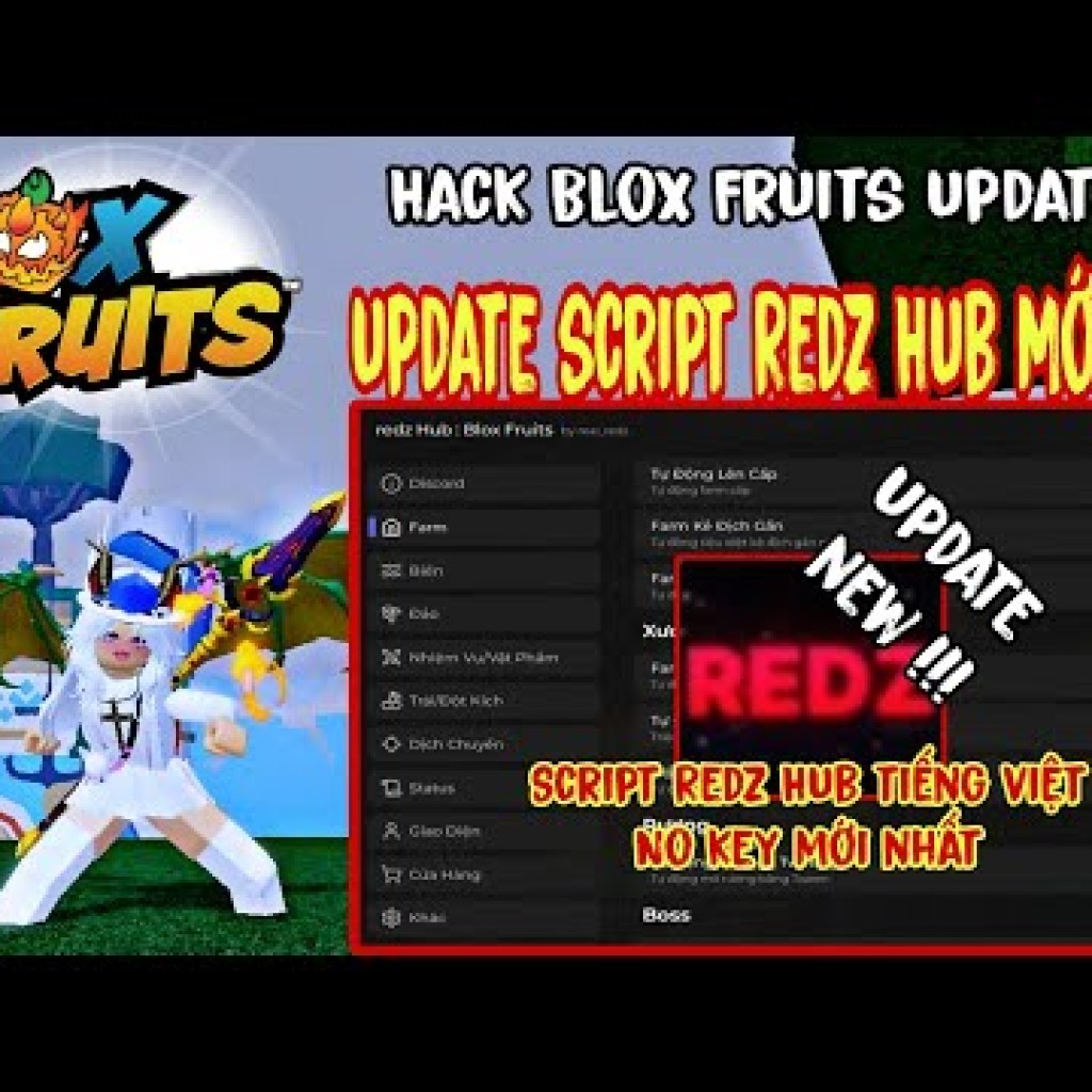 Redz Hub – Hack Blox Fruits Update Script Tiếng Việt Mới Nhất – No Key, Antiban, Chức Năng Đầy Đủ, Siêu Ngon! Redz Hub – Hack Blox Fruits Update Script Tiếng Việt Mới Nhất – No Key, Antiban, Chức Năng Đầy Đủ, Siêu Ngon!
