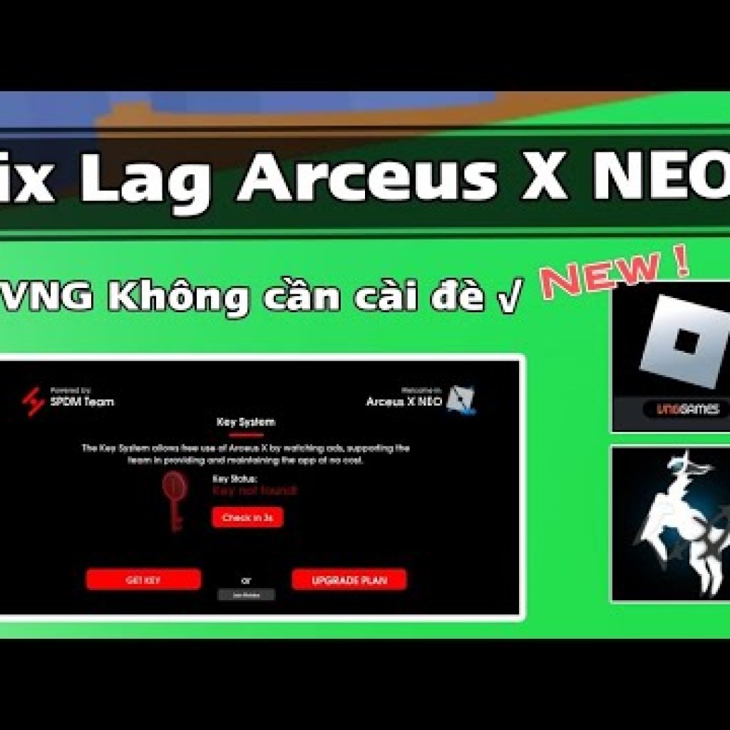 Khắc phục tình trạng lag khi sử dụng Hack Roblox VNG Arceus X NEO Treo Farm – Tối ưu hiệu suất và trải nghiệm ngon lành Khắc phục tình trạng lag khi sử dụng Hack Roblox VNG Arceus X NEO Treo Farm – Tối ưu hiệu suất và trải nghiệm ngon lành