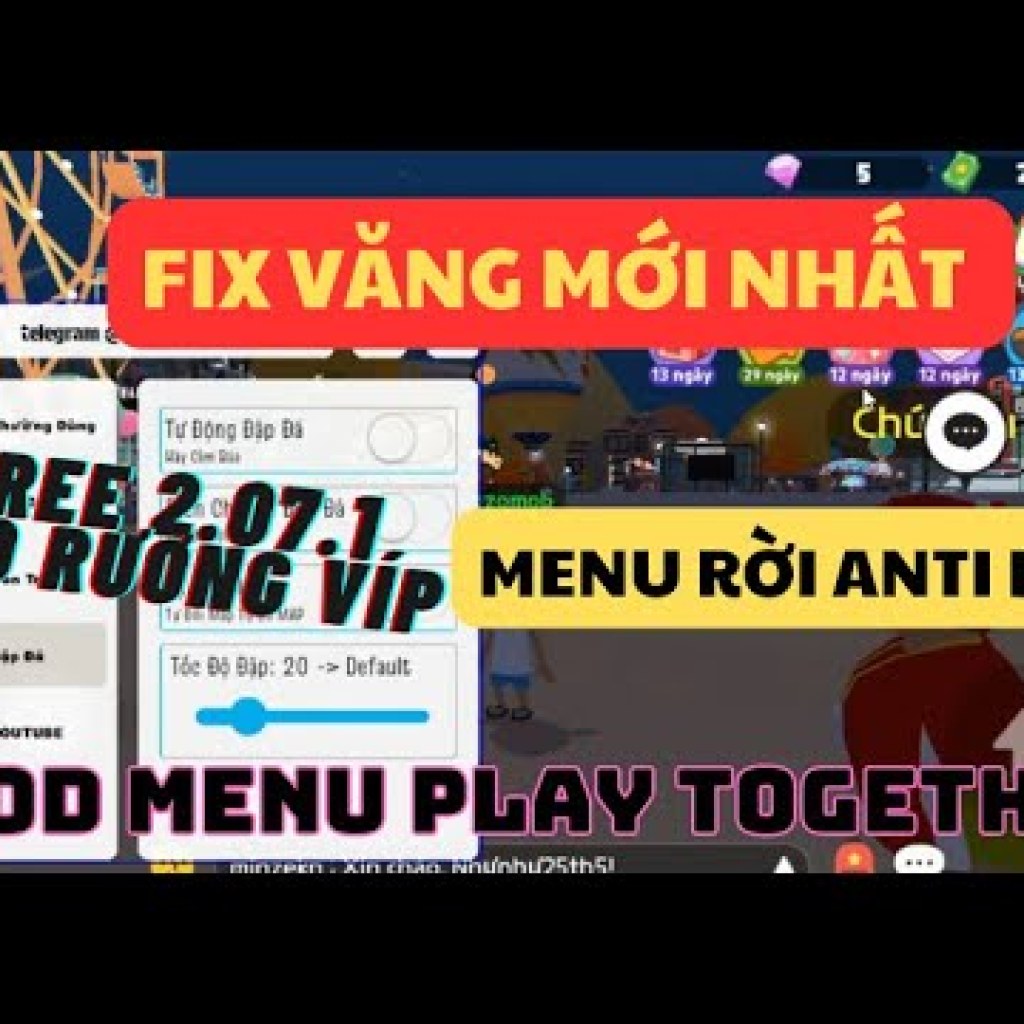 Cập nhật fix văng hack Play Together mới nhất 2070 – Mod câu nhanh Tele MapAuto Play Together VNG Cập nhật fix văng hack Play Together mới nhất 2070 – Mod câu nhanh Tele MapAuto Play Together VNG