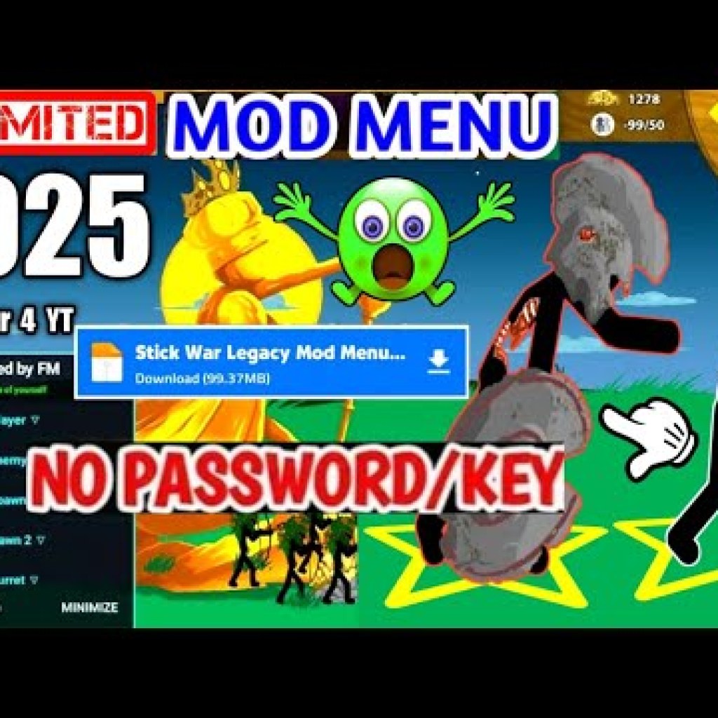 Cài đặt Stick War Legacy Mod Menu miễn phí trên điện thoại, không cần Key, Password, chỉ cần cài đặt và chơi thôi Cài đặt Stick War Legacy Mod Menu miễn phí trên điện thoại, không cần Key, Password, chỉ cần cài đặt và chơi thôi