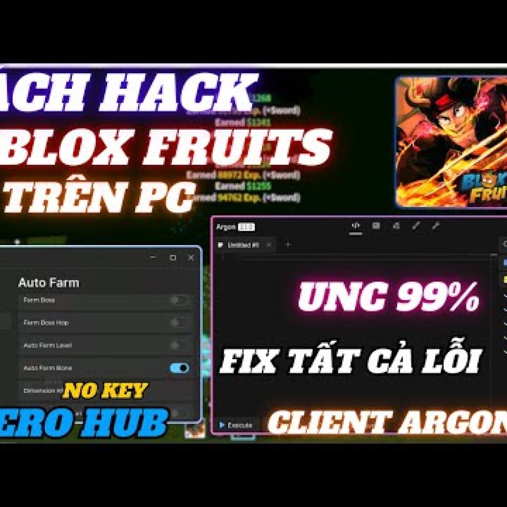 Cách Hack Blox Fruit Trên PC bằng Client Argon V210 Mới Nhất – Sửa Lỗi Menu Xero Hub Siêu Ngon! Cách Hack Blox Fruit Trên PC bằng Client Argon V210 Mới Nhất – Sửa Lỗi Menu Xero Hub Siêu Ngon!