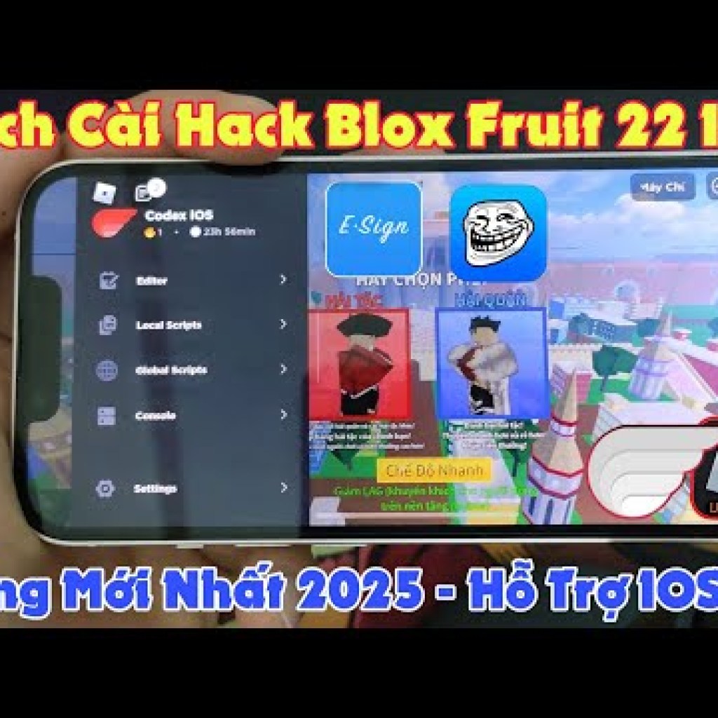 Hướng dẫn cài đặt Hack Blox Fruit 22 VNG trên iPhone Esign 2025 – Hỗ trợ iOS 18 tối ưu SEO Hướng dẫn cài đặt Hack Blox Fruit 22 VNG trên iPhone Esign 2025 – Hỗ trợ iOS 18 tối ưu SEO