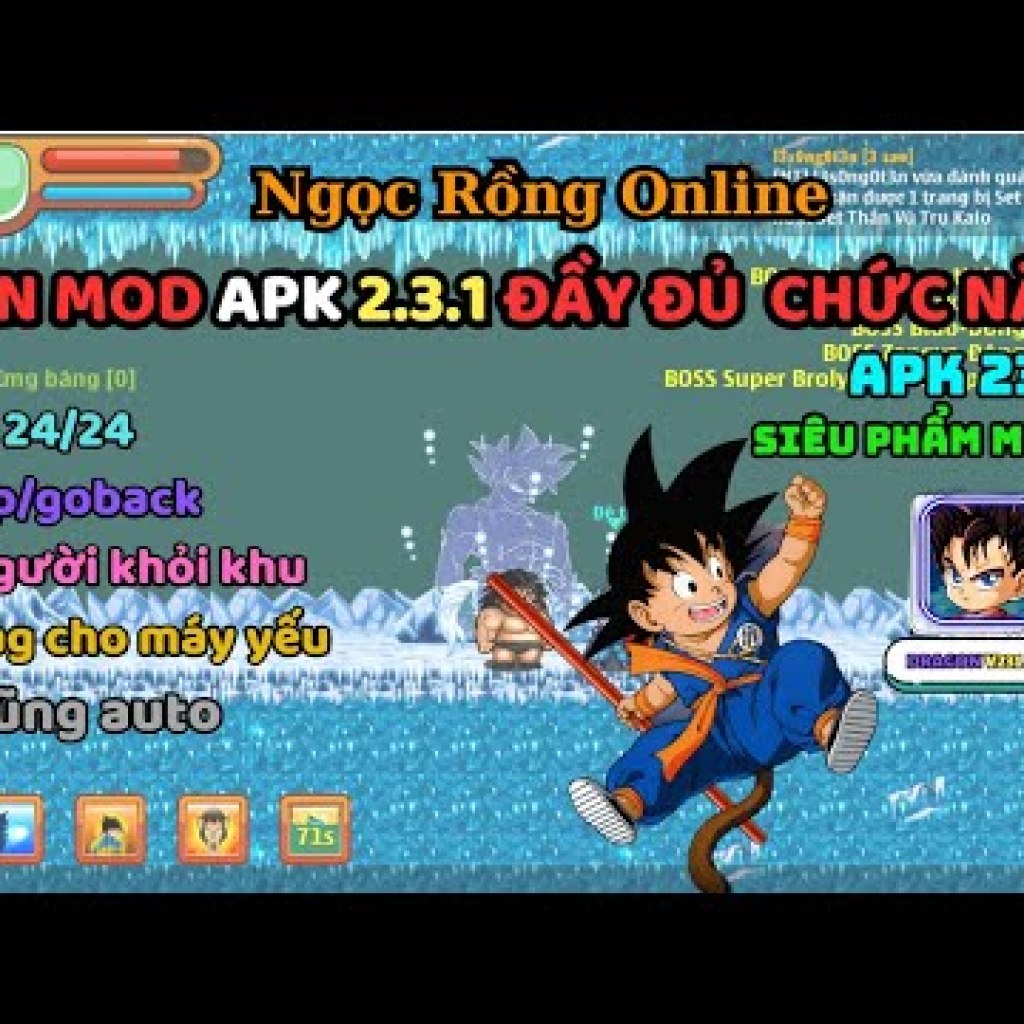 Ngọc Rồng Online: Tải NRO APK MOD tính năng đầy đủ siêu hấp dẫn Ngọc Rồng Online: Tải NRO APK MOD tính năng đầy đủ siêu hấp dẫn
