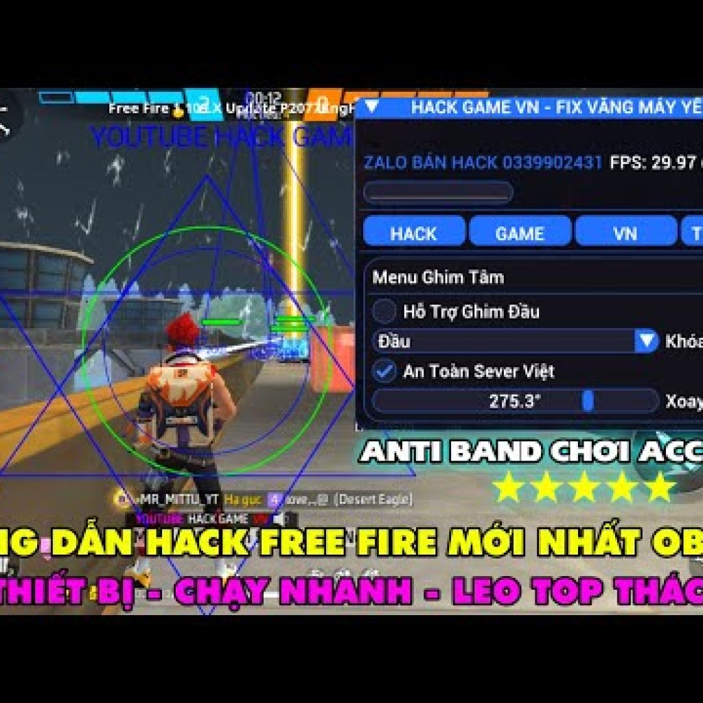 Hack Free Fire OB50: Mod Menu Tiếng Việt, Auto Headshot, Anti Ban Hack Free Fire OB50: Mod Menu Tiếng Việt, Auto Headshot, Anti Ban