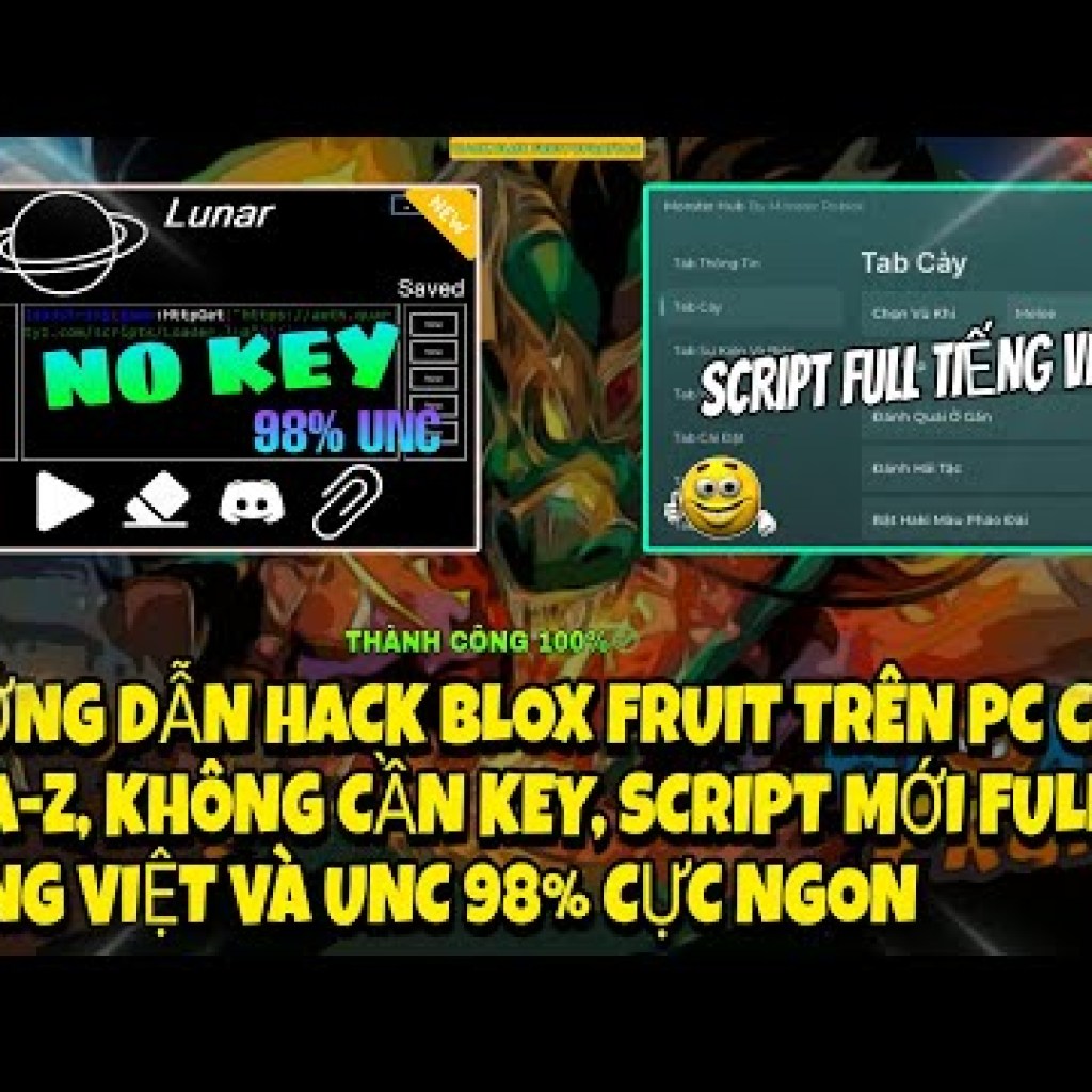 Hướng dẫn hack blox fruit trên pc từ az – Không cần key unc 98, chỉ 11p là thành công! Mới nhất 2025 Hướng dẫn hack blox fruit trên pc từ az – Không cần key unc 98, chỉ 11p là thành công! Mới nhất 2025