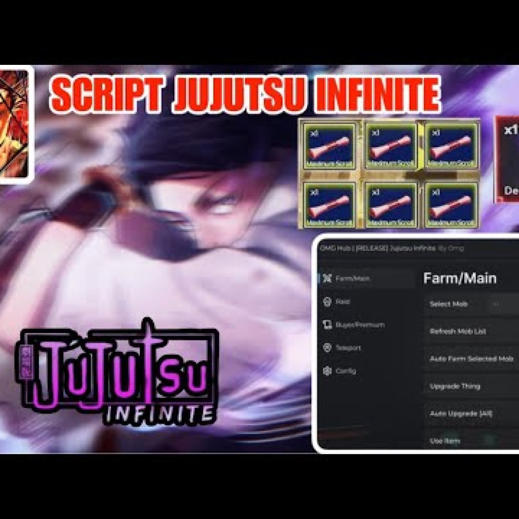 Hướng dẫn Hack Jujutsu Infinite trên điện thoại: Auto Farm, Auto Mission, Auto Loot, Auto Chest Hướng dẫn Hack Jujutsu Infinite trên điện thoại: Auto Farm, Auto Mission, Auto Loot, Auto Chest