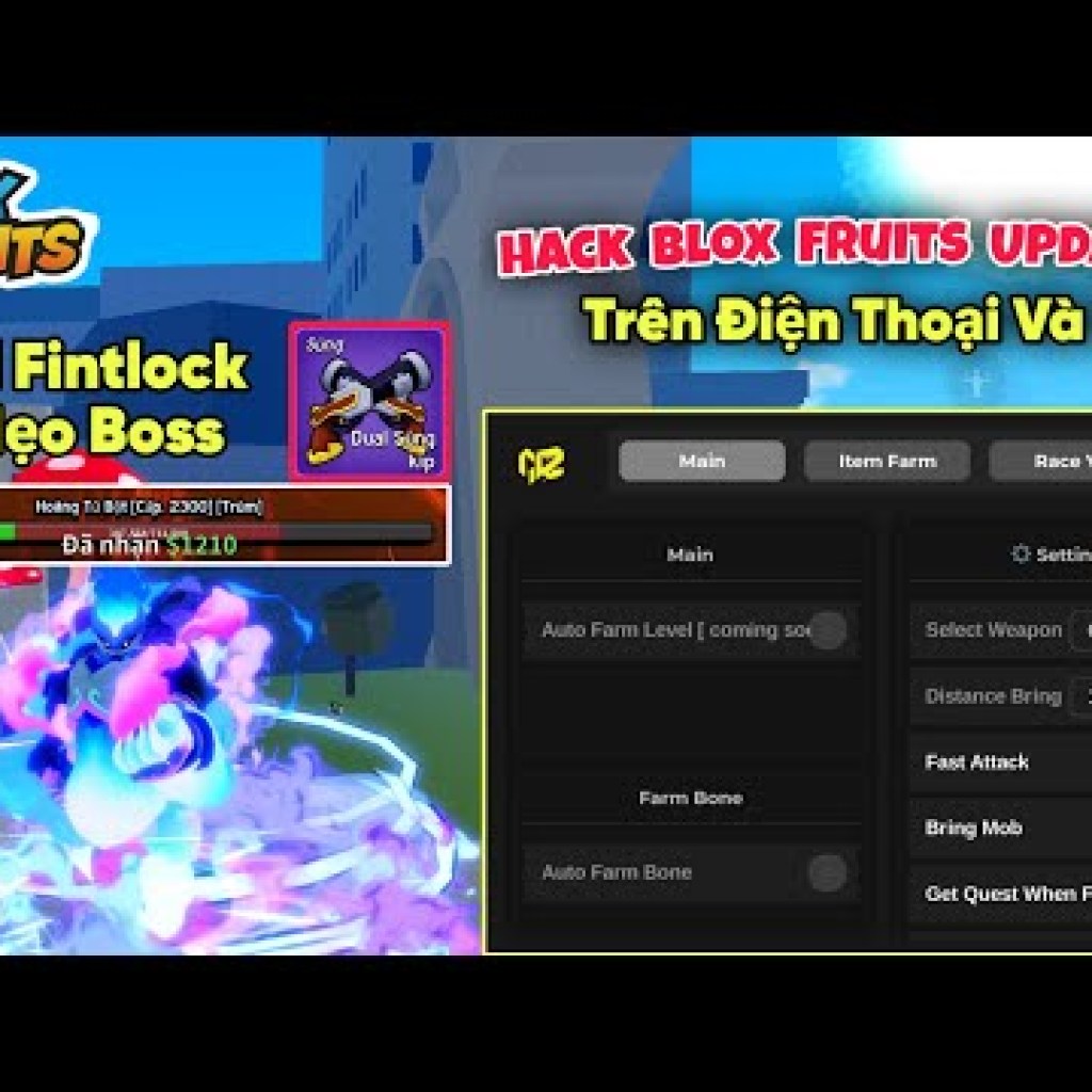 Hướng dẫn hack Blox Fruits 24 Delta x VNG: Sử dụng Dual Fintlock để tiêu diệt boss trong 1 giây cực nhanh Hướng dẫn hack Blox Fruits 24 Delta x VNG: Sử dụng Dual Fintlock để tiêu diệt boss trong 1 giây cực nhanh