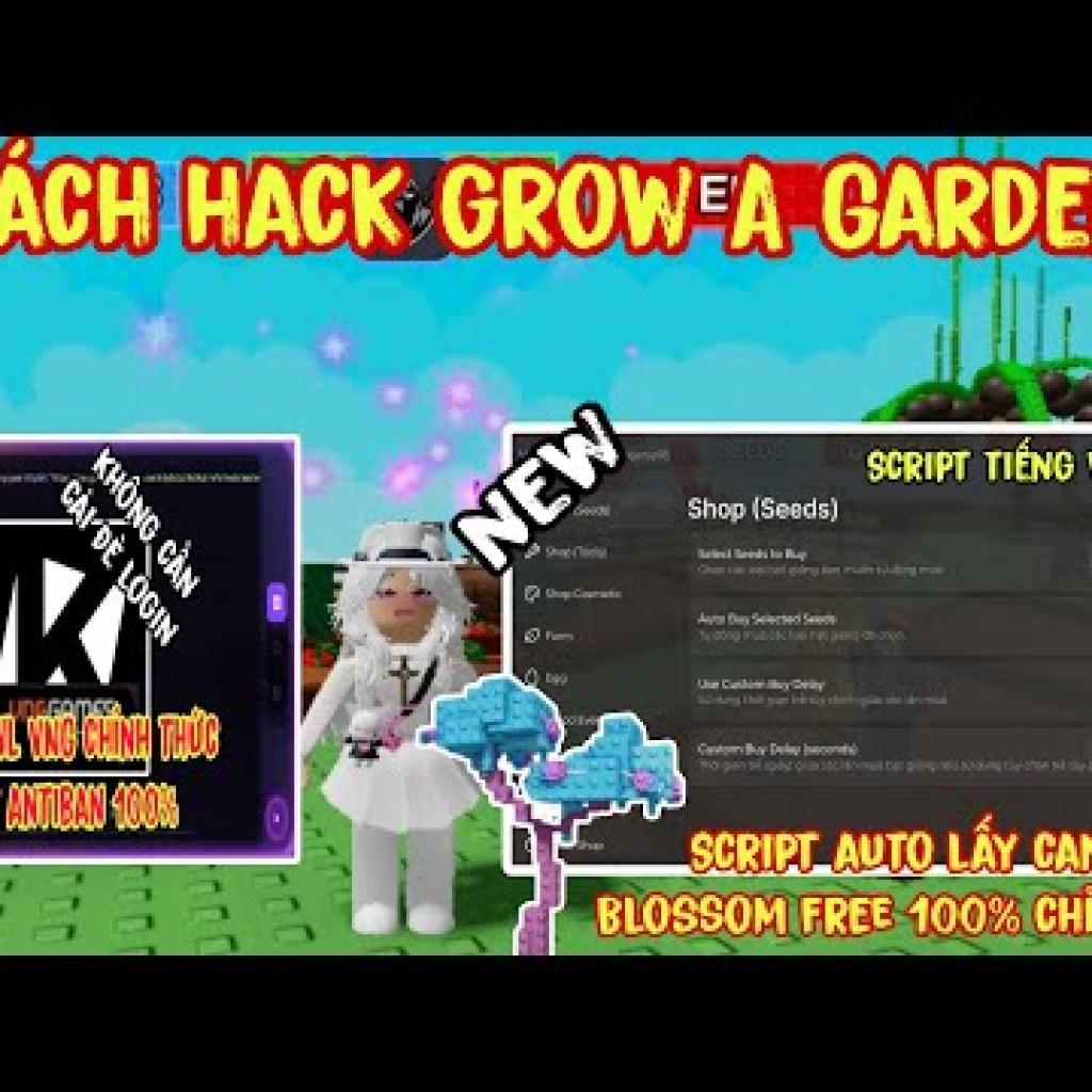 Hack Script Grow A Garden: Nhận Candy Blossom & Full Pet Hiếm 100% Hack Script Grow A Garden: Nhận Candy Blossom & Full Pet Hiếm 100%