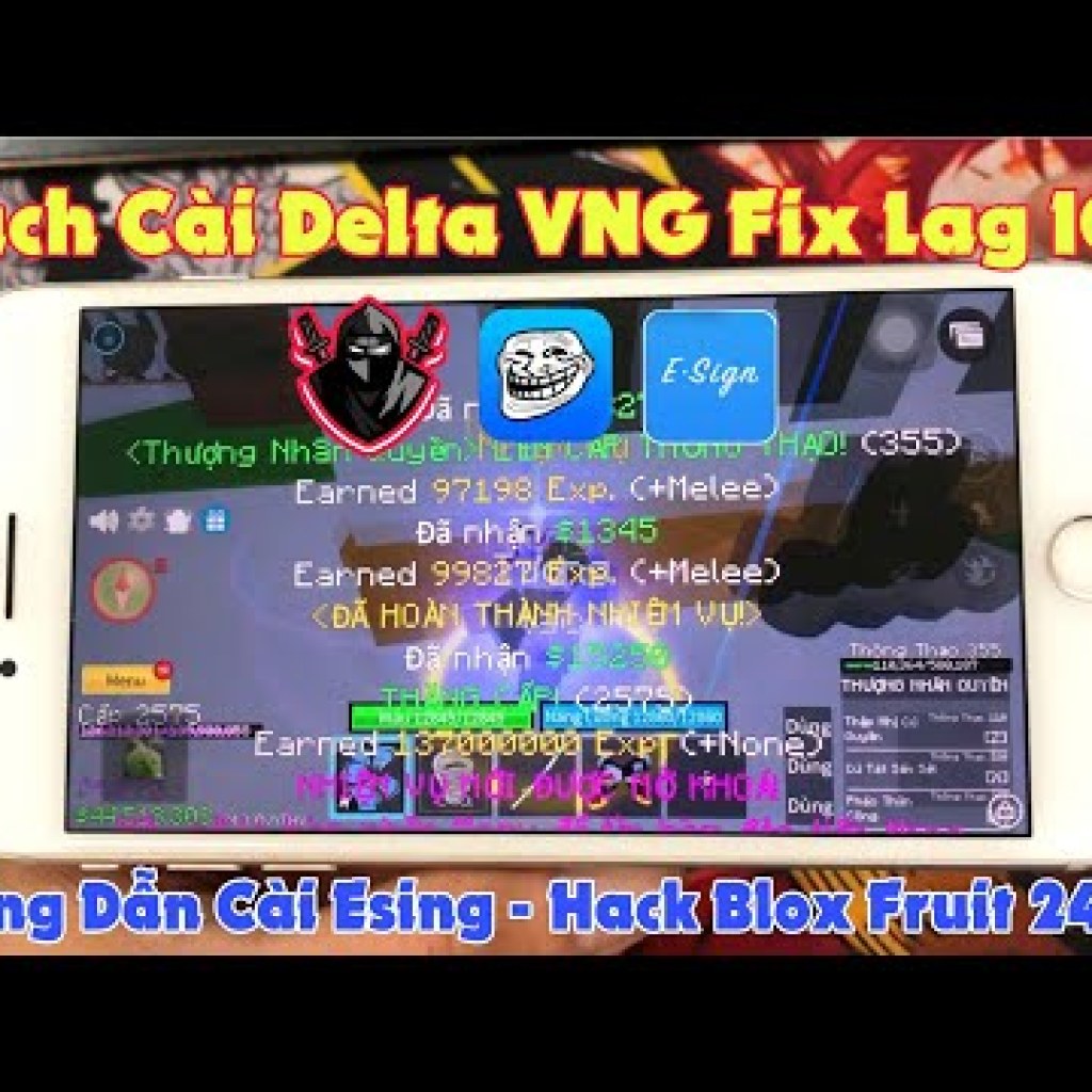 Hướng dẫn cài đặt Delta VNG FIX LAG trên iPhone – Hack Blox Fruit 24 quốc tế 2025 Hướng dẫn cài đặt Delta VNG FIX LAG trên iPhone – Hack Blox Fruit 24 quốc tế 2025