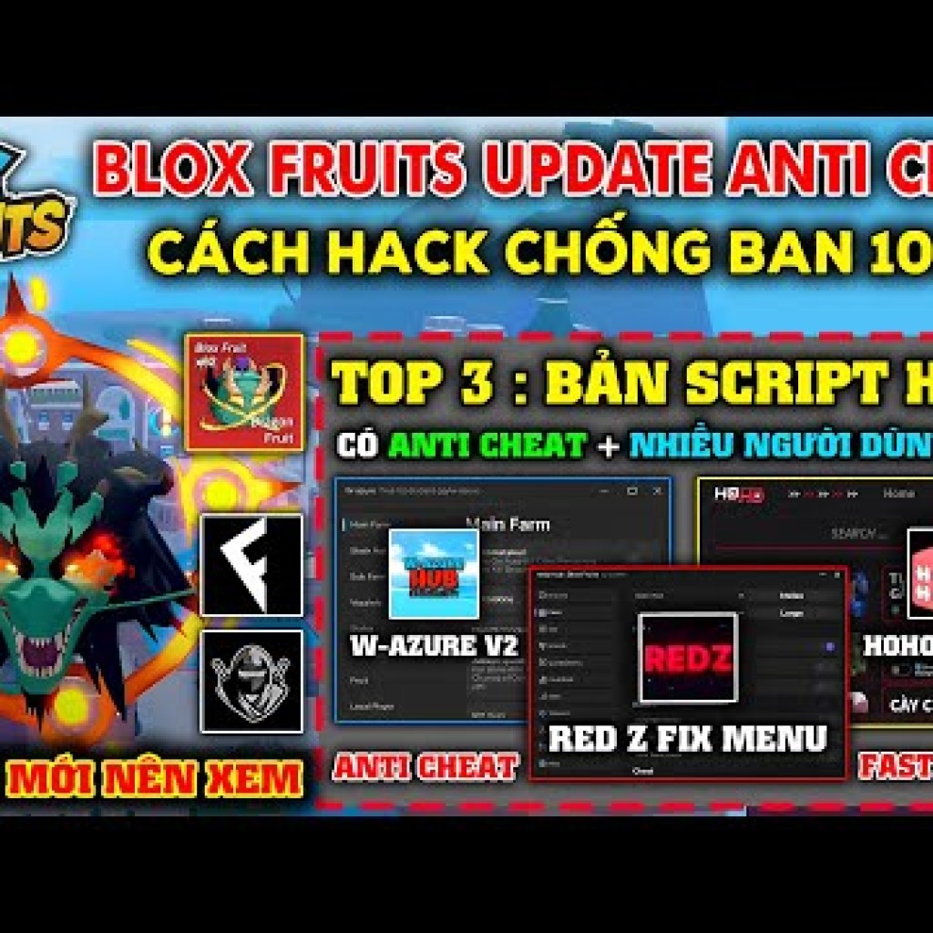 Cách Hack Blox Fruits VNG An toàn với RedZ Hub Fix Menu và 2 Script Hack Vip Anti Cheat 100 Cách Hack Blox Fruits VNG An toàn với RedZ Hub Fix Menu và 2 Script Hack Vip Anti Cheat 100