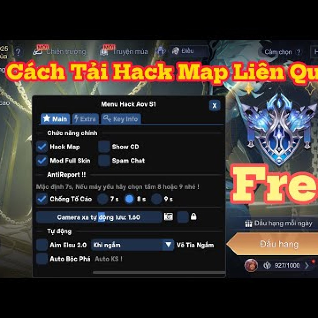 Cách Hack Liên Quân Mới Nhất: Menu Hack Map Liên Quân Mùa 33 – Mod LQ Mới Nhất Cách Hack Liên Quân Mới Nhất: Menu Hack Map Liên Quân Mùa 33 – Mod LQ Mới Nhất