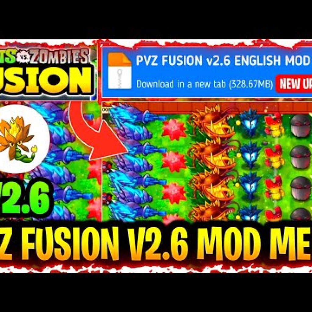 Plants vs Zombies Fusion Edition Mod APK Phiên bản mới nhất 217 l Unlimited Sun, Mở khóa tất cả cây trồng Plants vs Zombies Fusion Edition Mod APK Phiên bản mới nhất 217 l Unlimited Sun, Mở khóa tất cả cây trồng