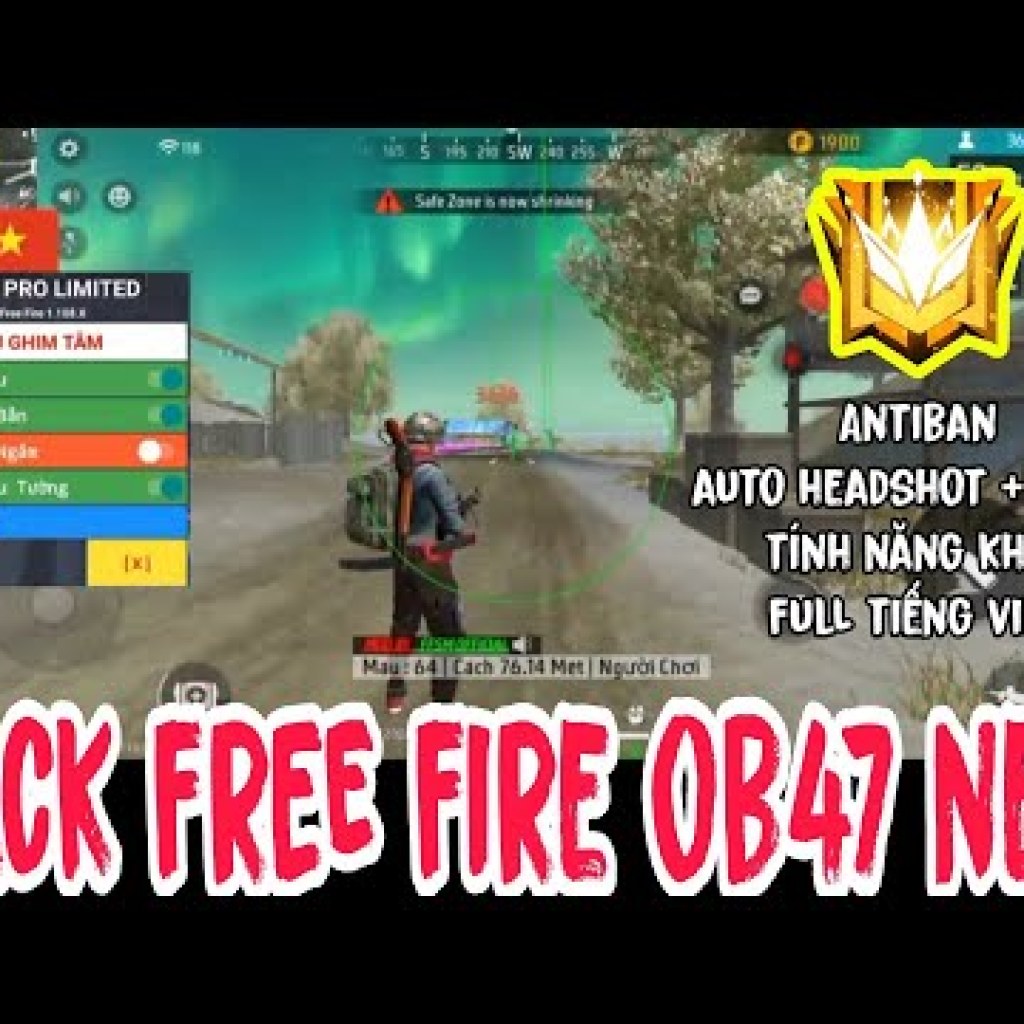 Hack FF OB47: Hướng dẫn tải hack Free Fire OB47 Mod Menu mới nhất, an toàn và không bị ban acc khi leo rank! Hack FF OB47: Hướng dẫn tải hack Free Fire OB47 Mod Menu mới nhất, an toàn và không bị ban acc khi leo rank!