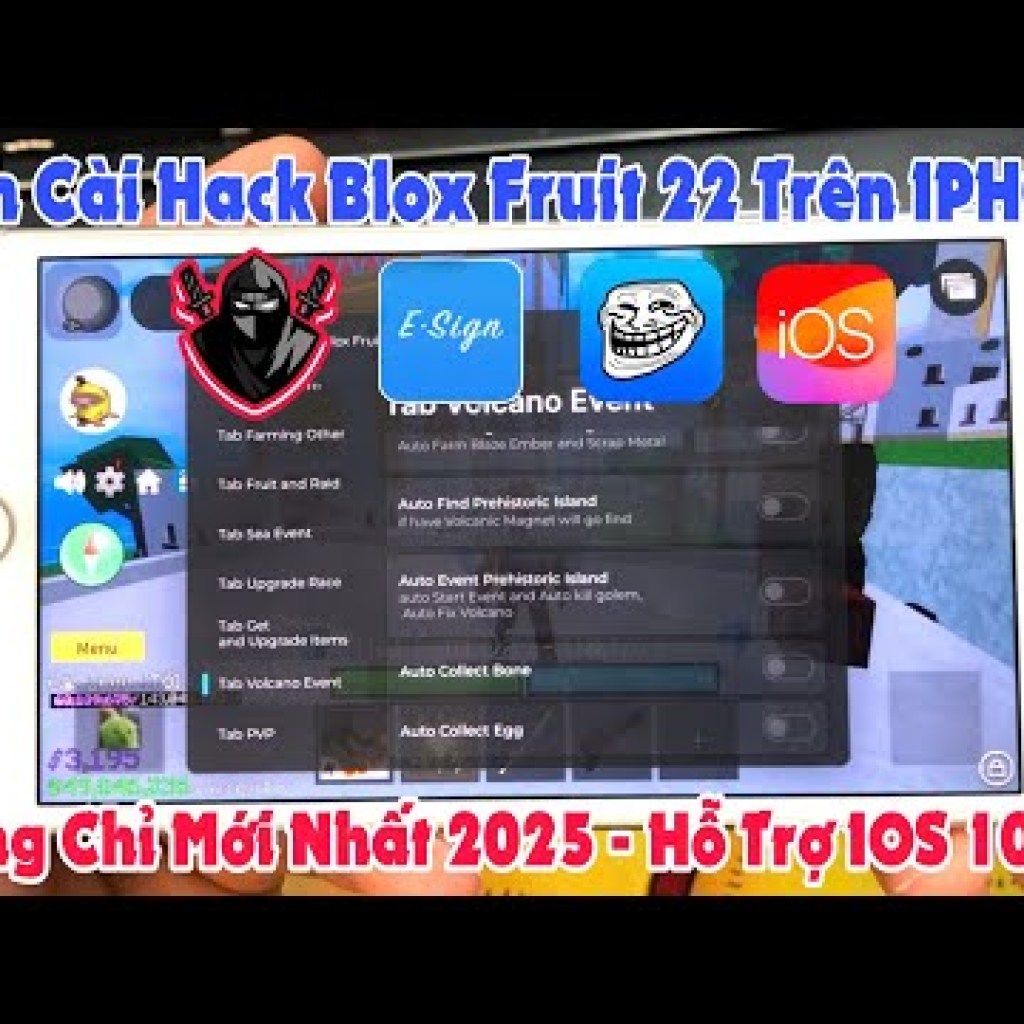 Hướng Dẫn Cài Hack Blox Fruit 22 VNG Trên iPhone 2025 – Hỗ Trợ iOS 18 với Esign Mới Nhất Hướng Dẫn Cài Hack Blox Fruit 22 VNG Trên iPhone 2025 – Hỗ Trợ iOS 18 với Esign Mới Nhất