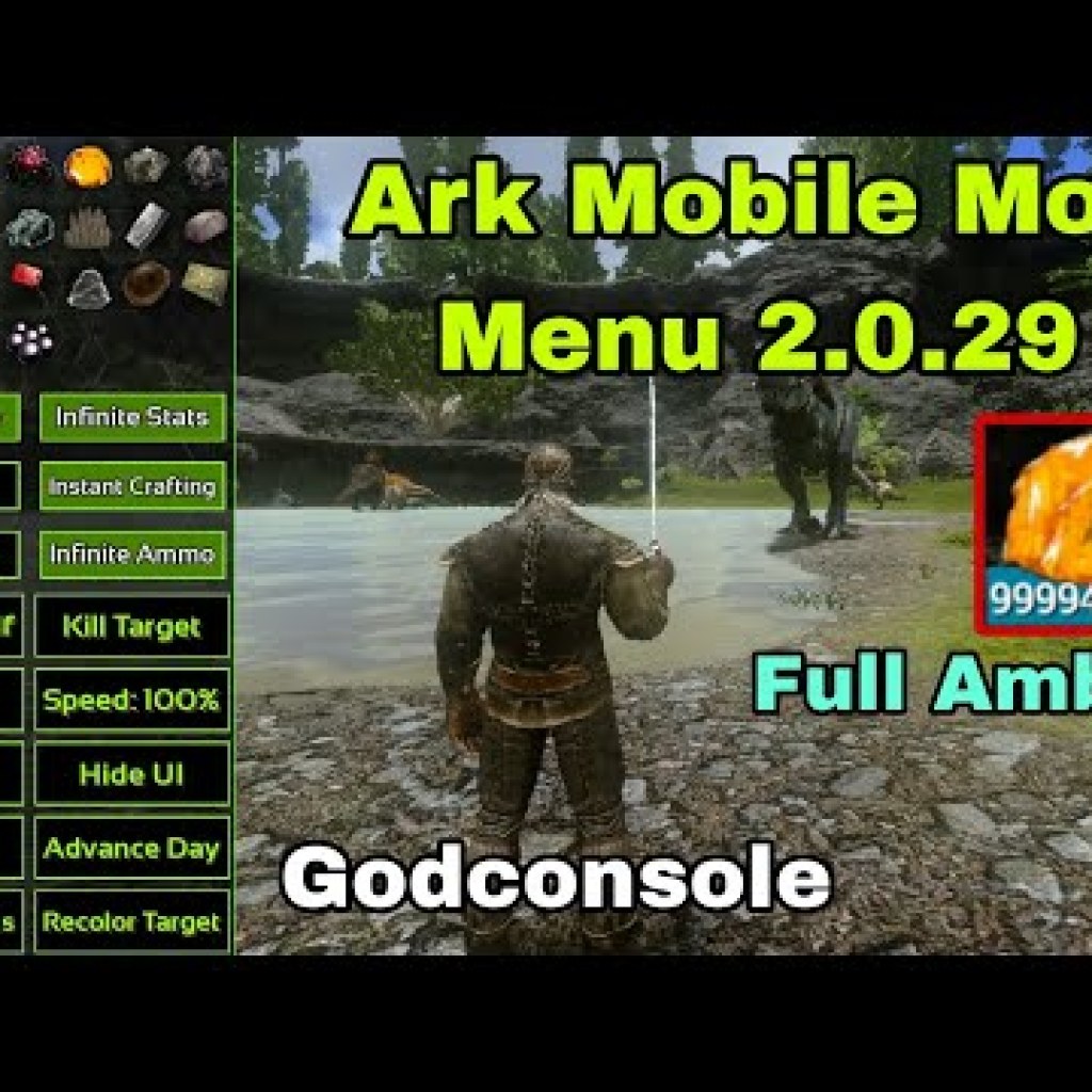 Tải Ark Mobile Mod Menu 2029 – Full Amber, Godconsole, Chơi Siêu Hay! Tải Ark Mobile Mod Menu 2029 – Full Amber, Godconsole, Chơi Siêu Hay!