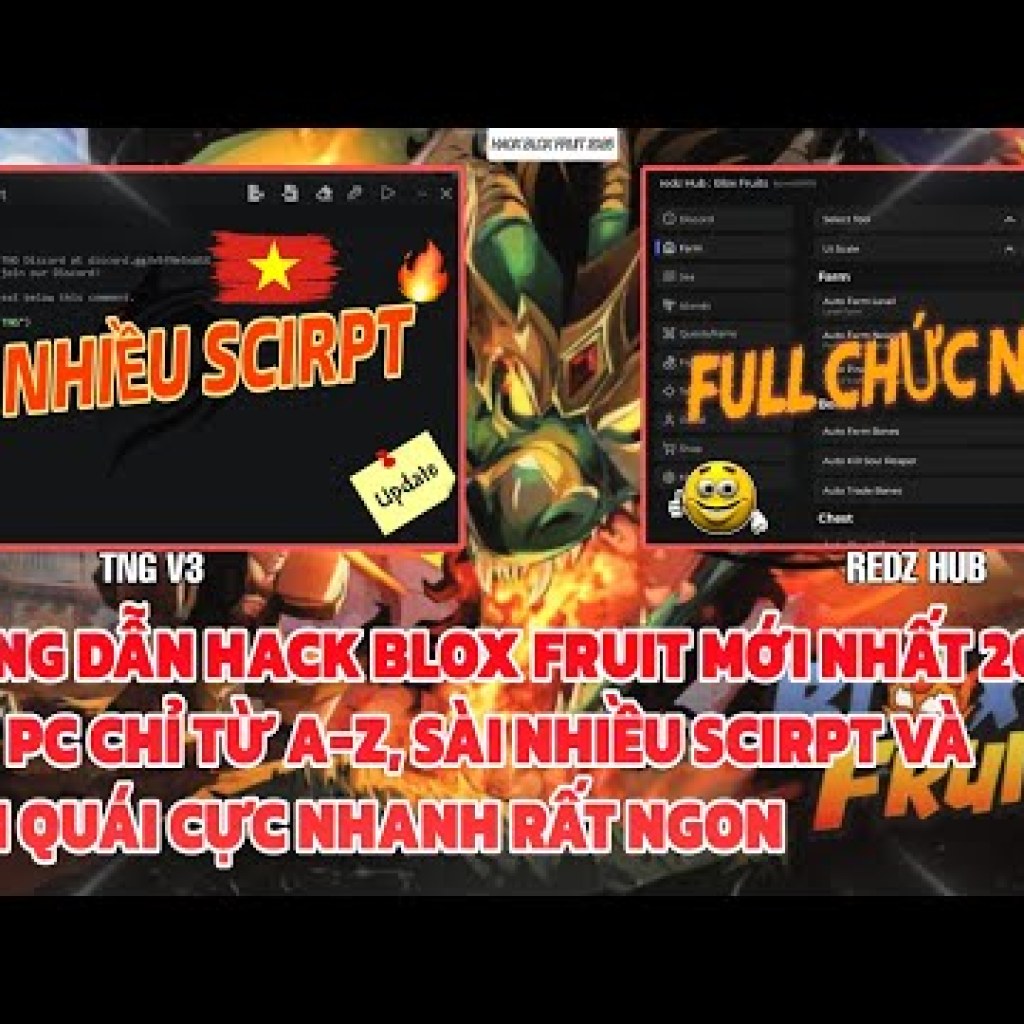 Hướng dẫn hack blox fruit mới nhất 2025 từ az: Sử dụng nhiều script như Redz Hub và Mukuro Hub Hướng dẫn hack blox fruit mới nhất 2025 từ az: Sử dụng nhiều script như Redz Hub và Mukuro Hub