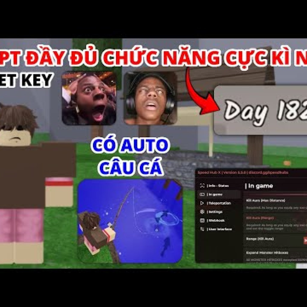 Hướng dẫn hack 99 Night in the Forest: câu cá, kill aura, nướng thịt auto Hướng dẫn hack 99 Night in the Forest: câu cá, kill aura, nướng thịt auto