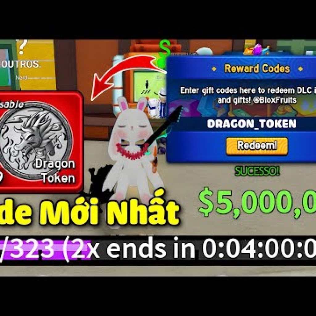 Code Blox Fruit: Nhận X2 EXP và Token Dragon, Săn 5 Triệu Beli Miễn Phí – Cập Nhật Mới, Số Lượng Có Hạn! Code Blox Fruit: Nhận X2 EXP và Token Dragon, Săn 5 Triệu Beli Miễn Phí – Cập Nhật Mới, Số Lượng Có Hạn!