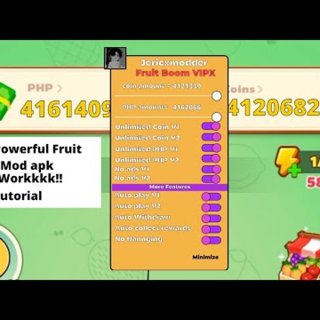 Fruit Boom Mod APK Mới: Vô Hạn Tài Nguyên, Hoạt Động 100% Fruit Boom Mod APK Mới: Vô Hạn Tài Nguyên, Hoạt Động 100%