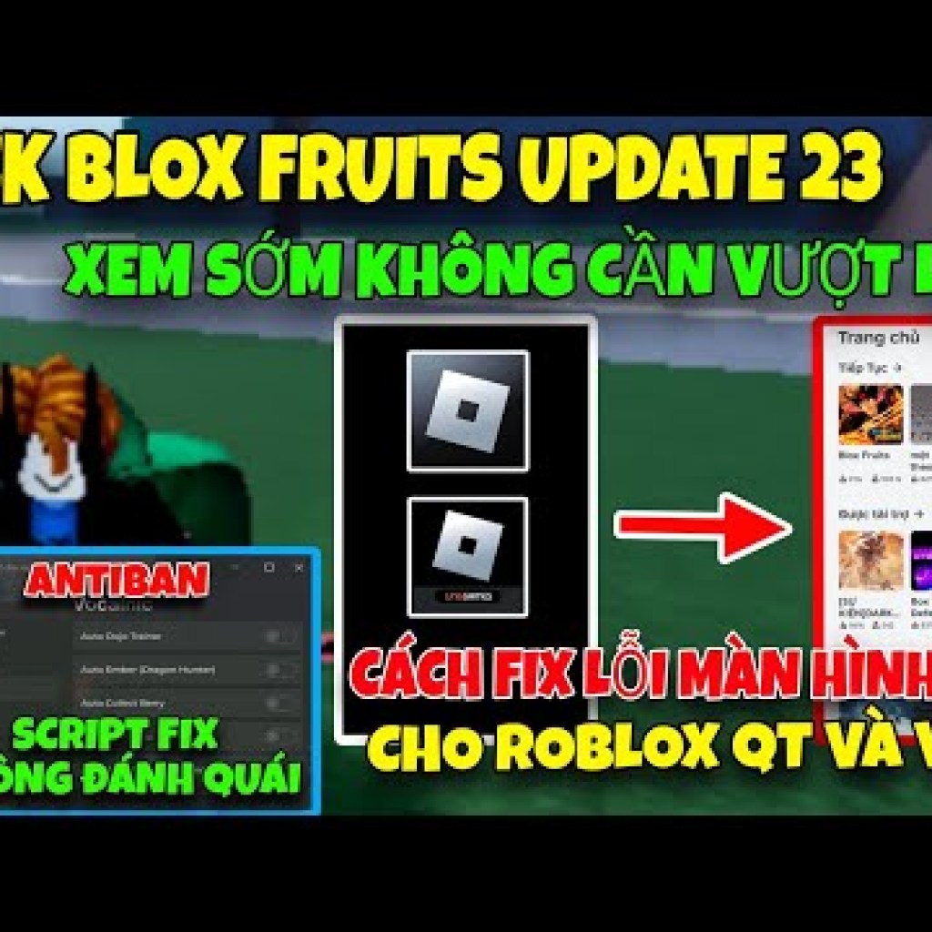 Cách Sửa Lỗi Màn Hình Đen Roblox Script AntiBan Fix Không Đánh Quái Hack Blox Fruits Update 23 Cách Sửa Lỗi Màn Hình Đen Roblox Script AntiBan Fix Không Đánh Quái Hack Blox Fruits Update 23