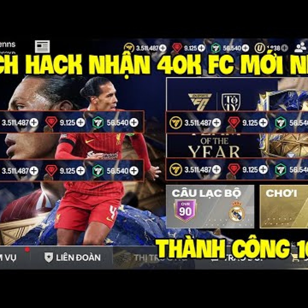 Cách Hack FC Mobile Nhận 40k FC Mới 2025 Dễ Dàng Cho Android Và iOS Cách Hack FC Mobile Nhận 40k FC Mới 2025 Dễ Dàng Cho Android Và iOS