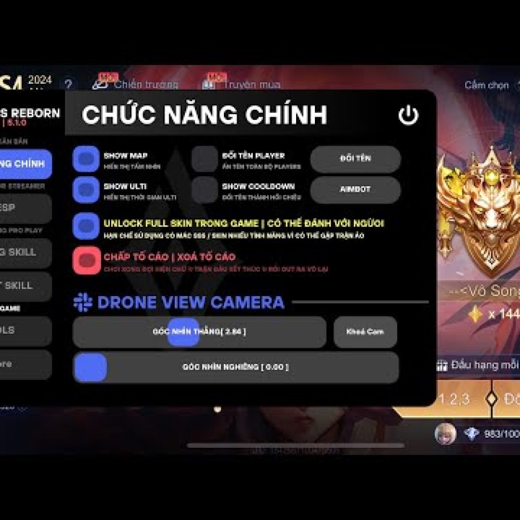 Hướng dẫn sử dụng Hack chấp tố Liên Quân Mobile Trả Phí, chia sẻ miễn phí các bản LQ Crack AOV Free Hướng dẫn sử dụng Hack chấp tố Liên Quân Mobile Trả Phí, chia sẻ miễn phí các bản LQ Crack AOV Free