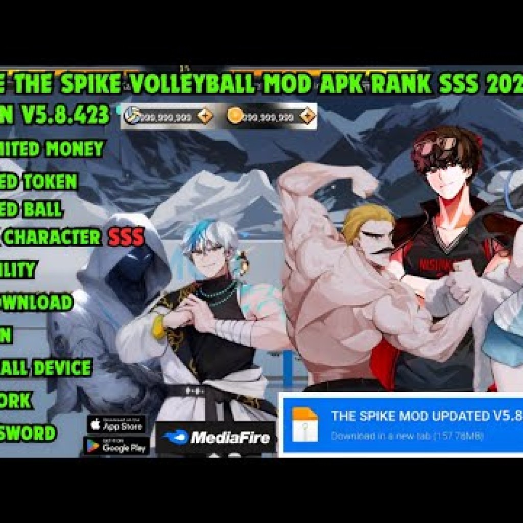 Tải Update Mới The Spike MOD APK v58423 Mở Khóa Tất Cả Nhân Vật Rank SSS Và Tiền Tối Đa Tải Update Mới The Spike MOD APK v58423 Mở Khóa Tất Cả Nhân Vật Rank SSS Và Tiền Tối Đa