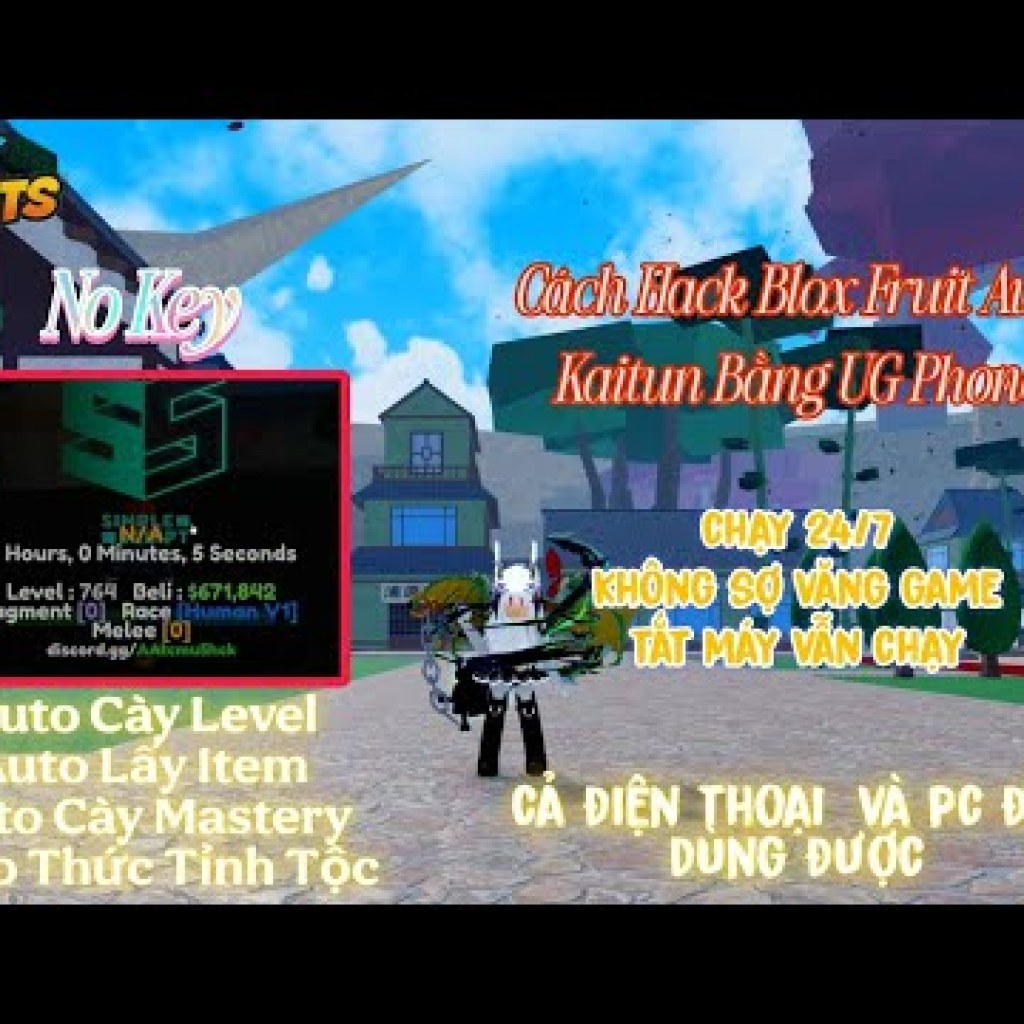 Hướng dẫn Hack Blox Fruit tự động Kaitun bằng UG Phone – Chạy liên tục 24/7, Auto Farm cấp độ và nhận vật phẩm Hướng dẫn Hack Blox Fruit tự động Kaitun bằng UG Phone – Chạy liên tục 24/7, Auto Farm cấp độ và nhận vật phẩm