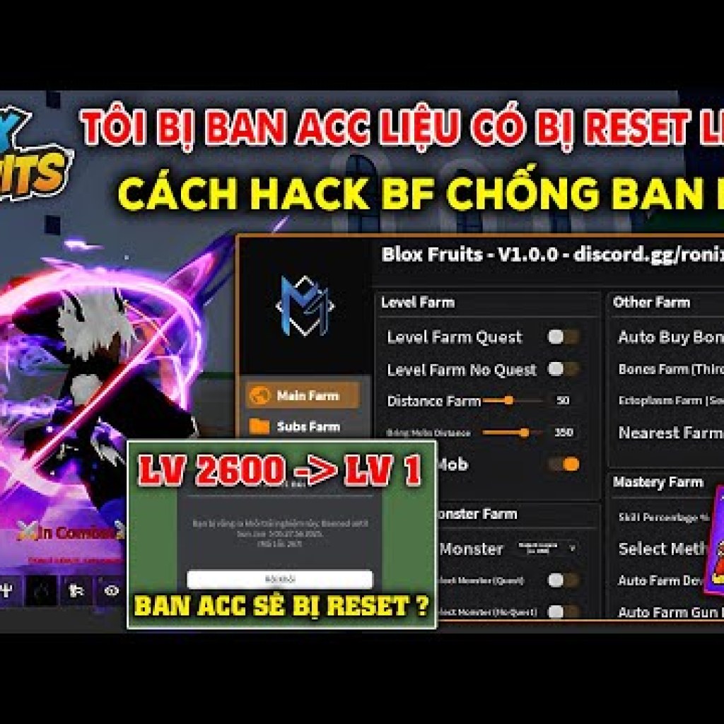Tôi Bị Ban Acc Vì Hack, Có Bị Reset Level Khi Dùng Delta X VNG Hack BLOX FRUITS 24 Không? Tôi Bị Ban Acc Vì Hack, Có Bị Reset Level Khi Dùng Delta X VNG Hack BLOX FRUITS 24 Không?
